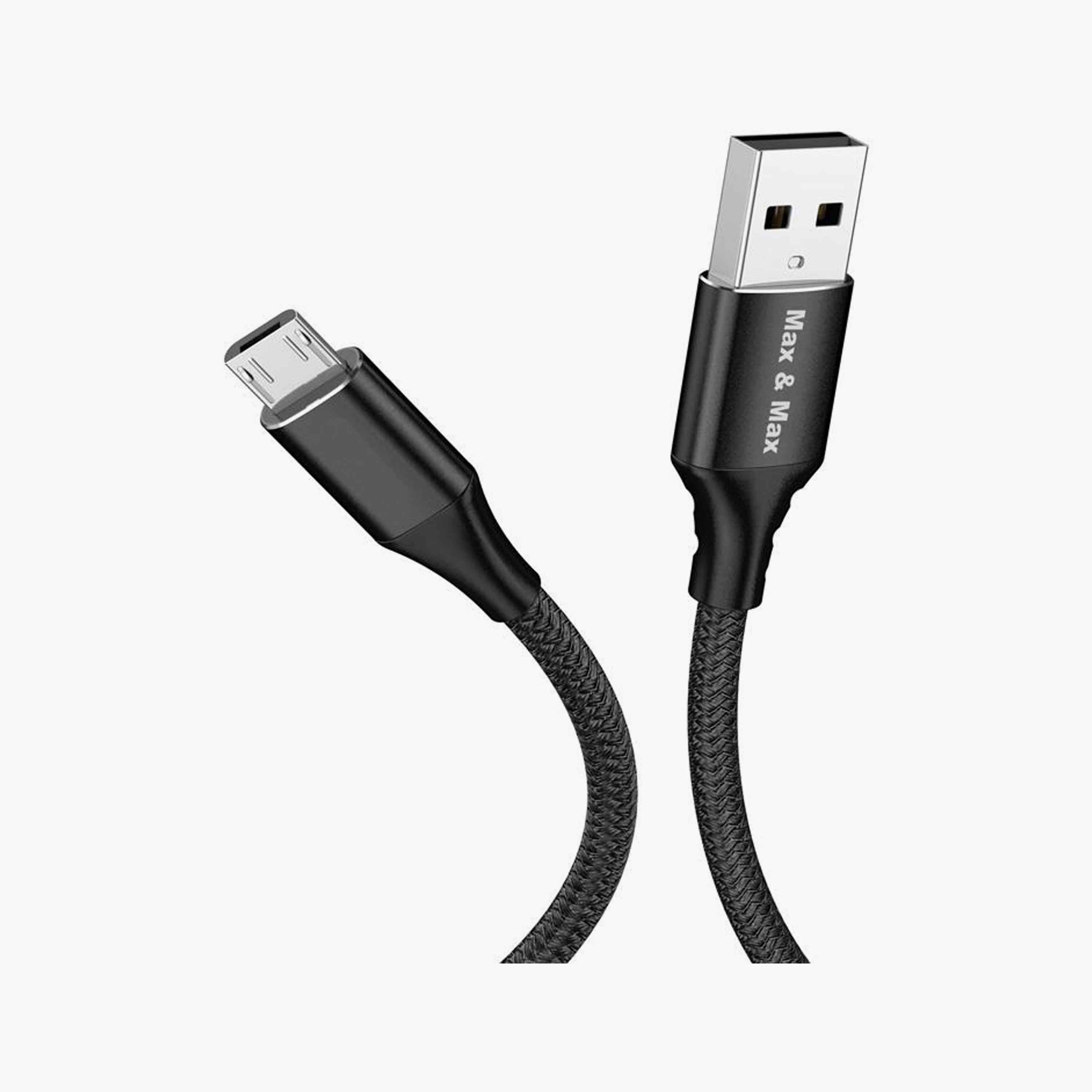 Max & Max Micro Braided Cable 1.2 Meter|MCBL1-electronics-accessories-mobileaccesories-image-1