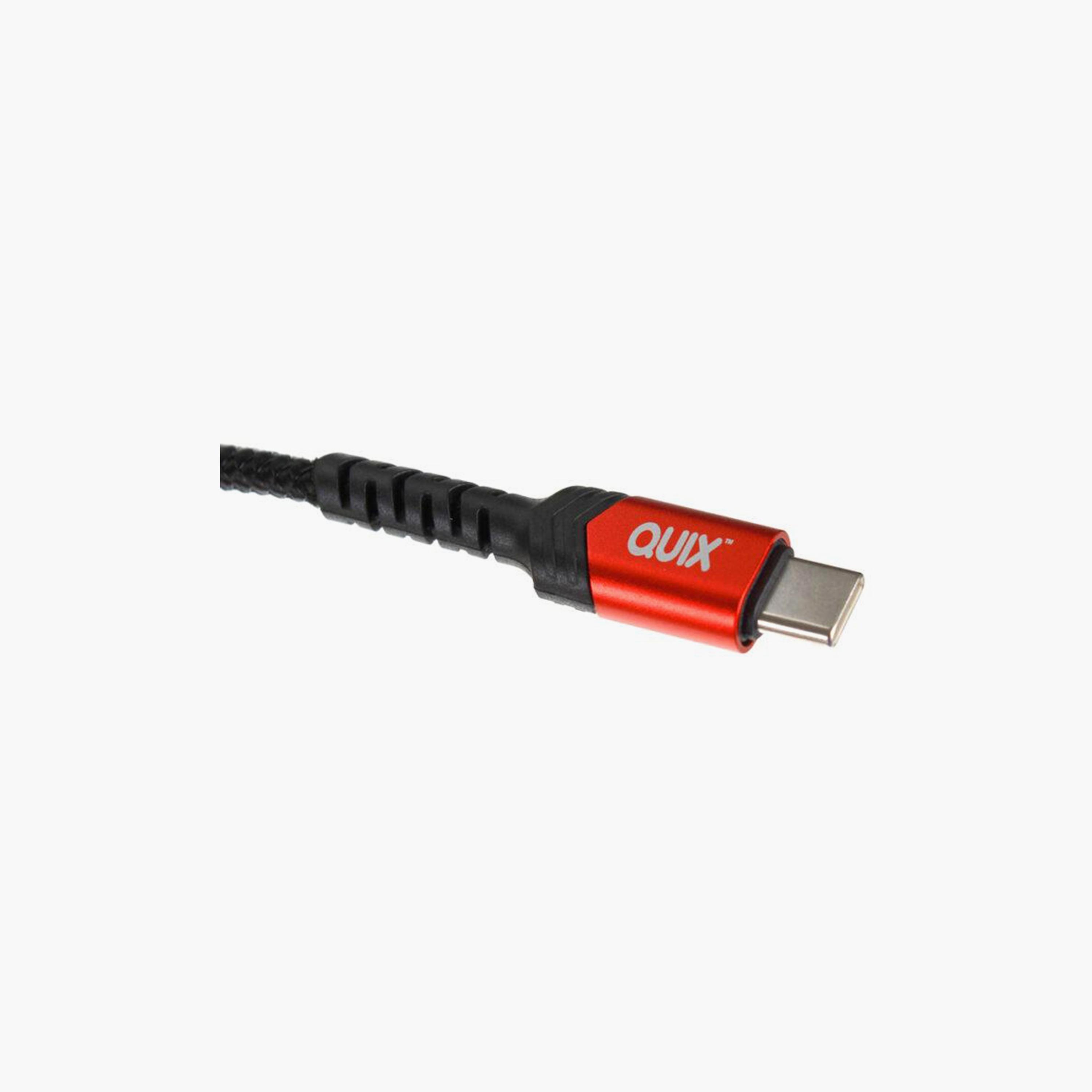 Quix Charging Cable USB To Type C|QC3AC1001BK-electronics-accessories-mobileaccesories-image-2