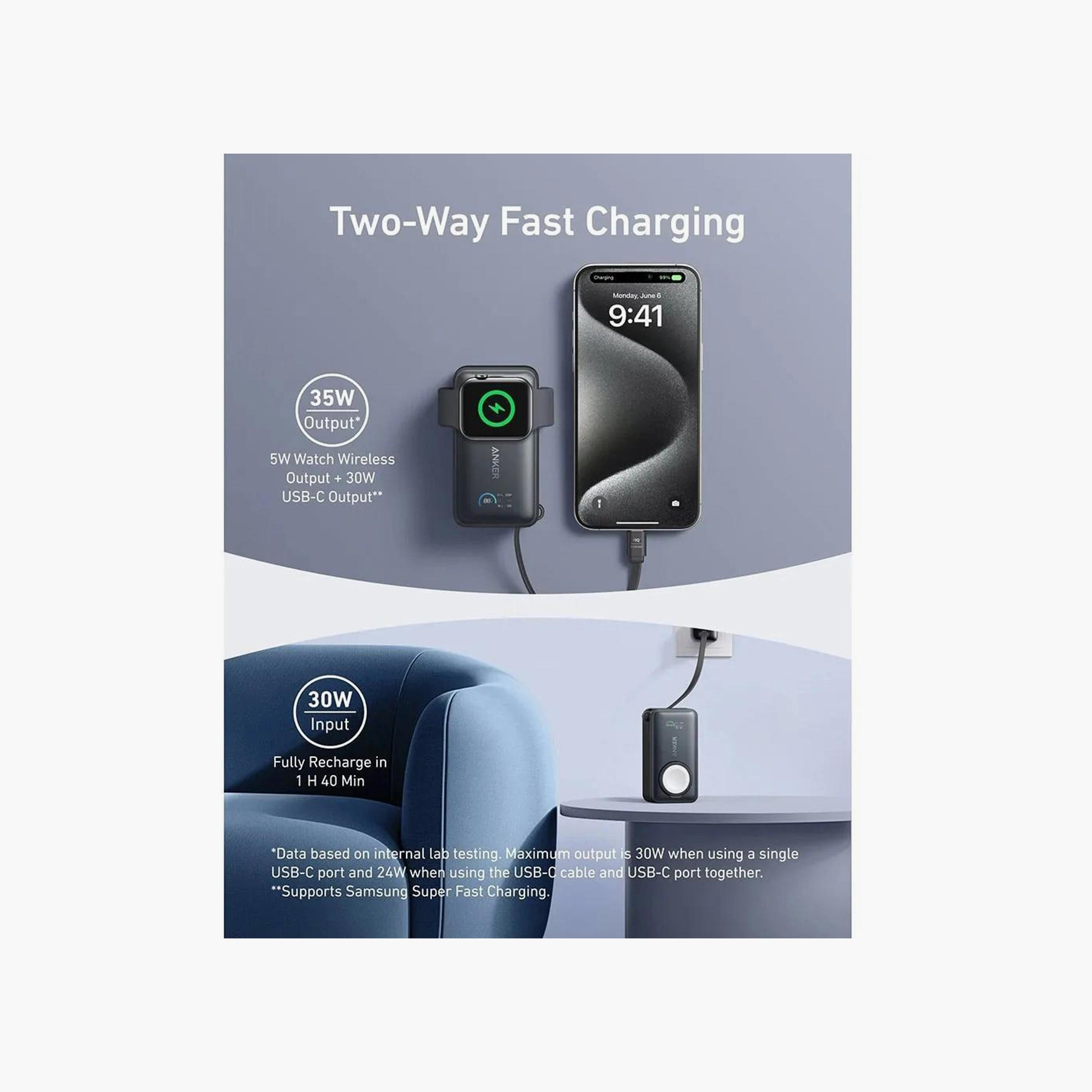 باور بانك أنكر ماج جو 10000 مللي أمبير أسود | A1657H11-electronics-accessories-mobileaccesories-image-4