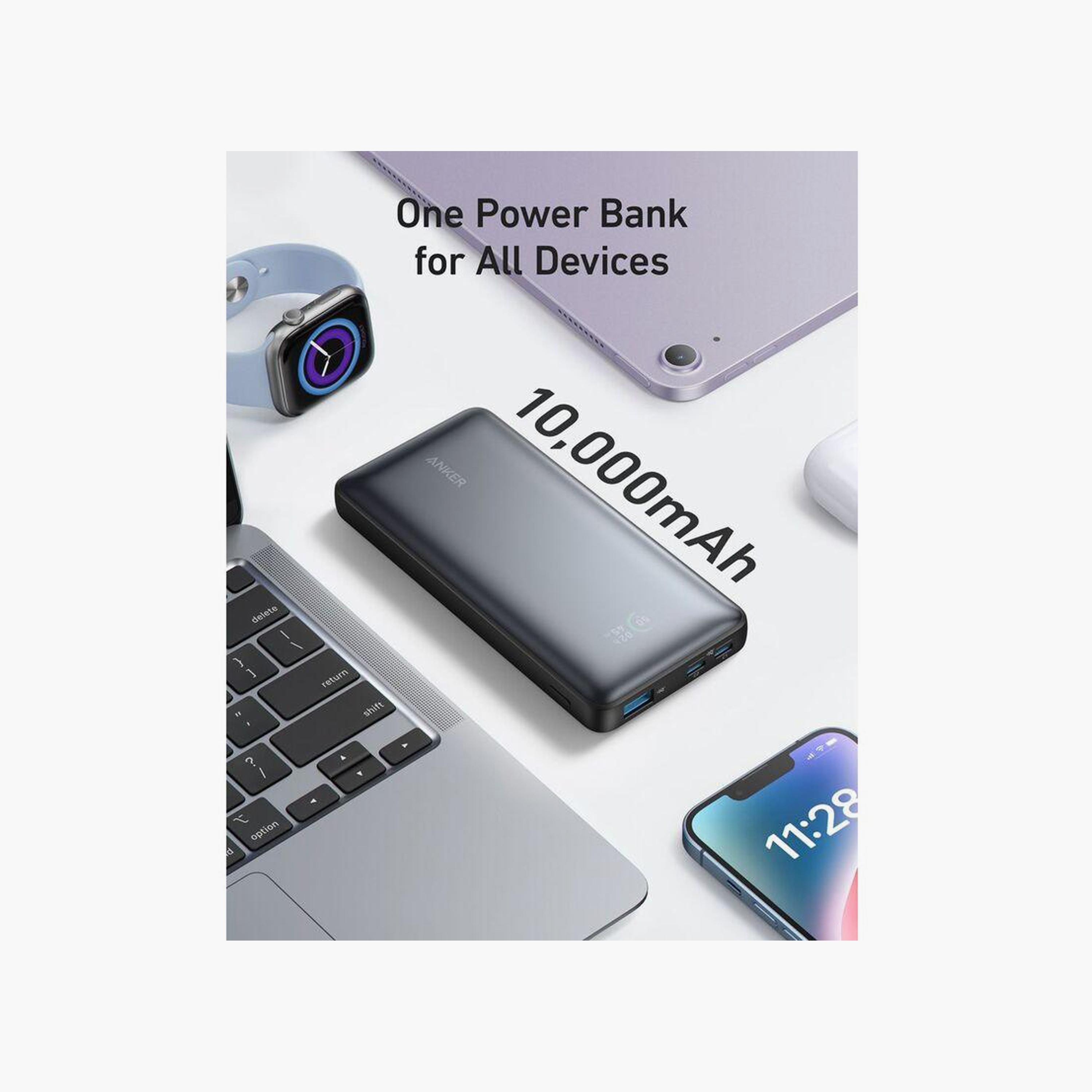 باور بانك أنكر 533 بقوة 10000 مللي أمبير 25 واط أسود | AN.A1249H11.BK-electronics-accessories-mobileaccesories-image-3