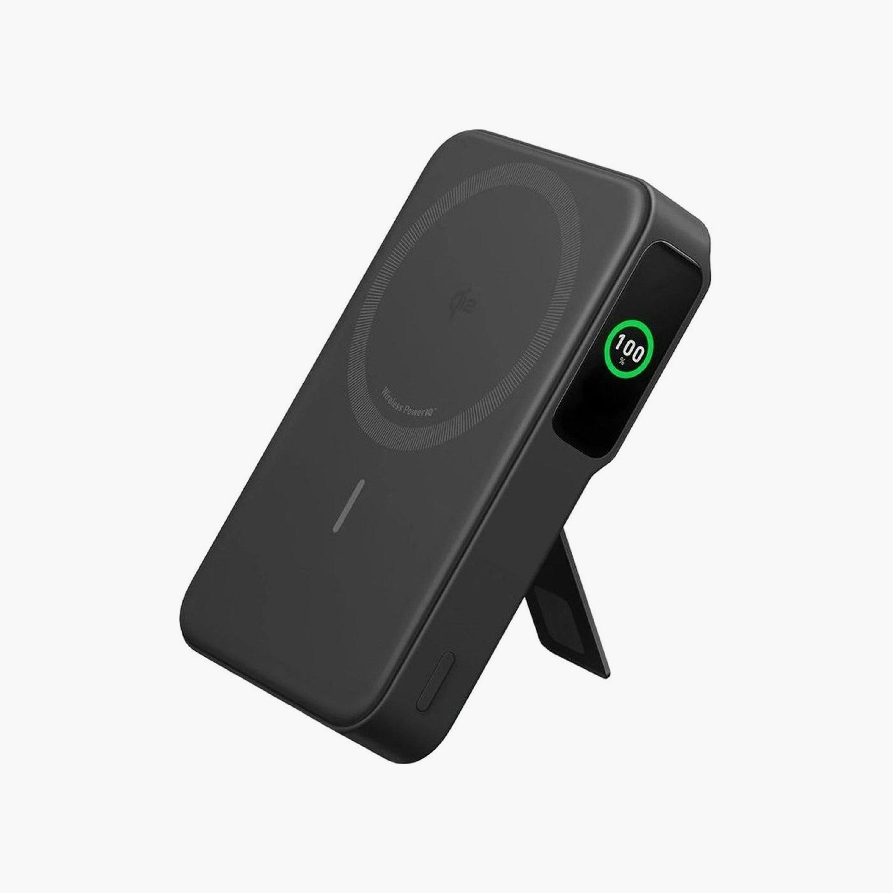 باور بانك لاسلكي أنكر ماج جو 10000 مللي أمبير أسود | A1654H11-electronics-accessories-mobileaccesories-image-1