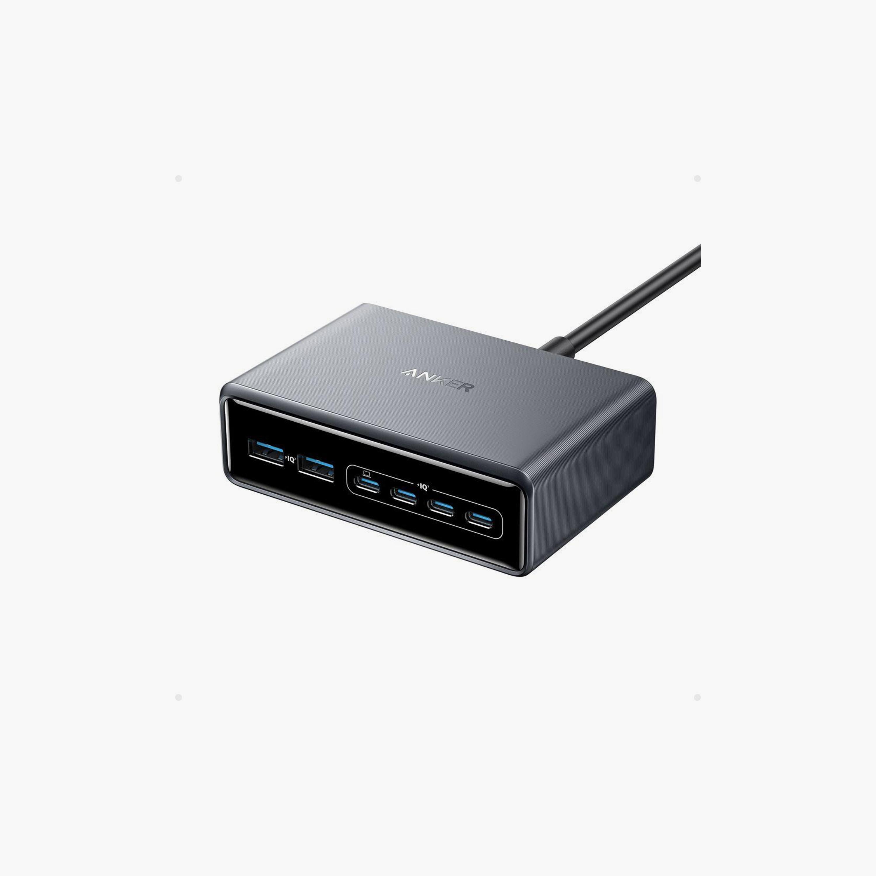 شاحن أنكر برايم 200 واط 6 منافذ فضي | A2683241-electronics-accessories-mobileaccesories-image-1
