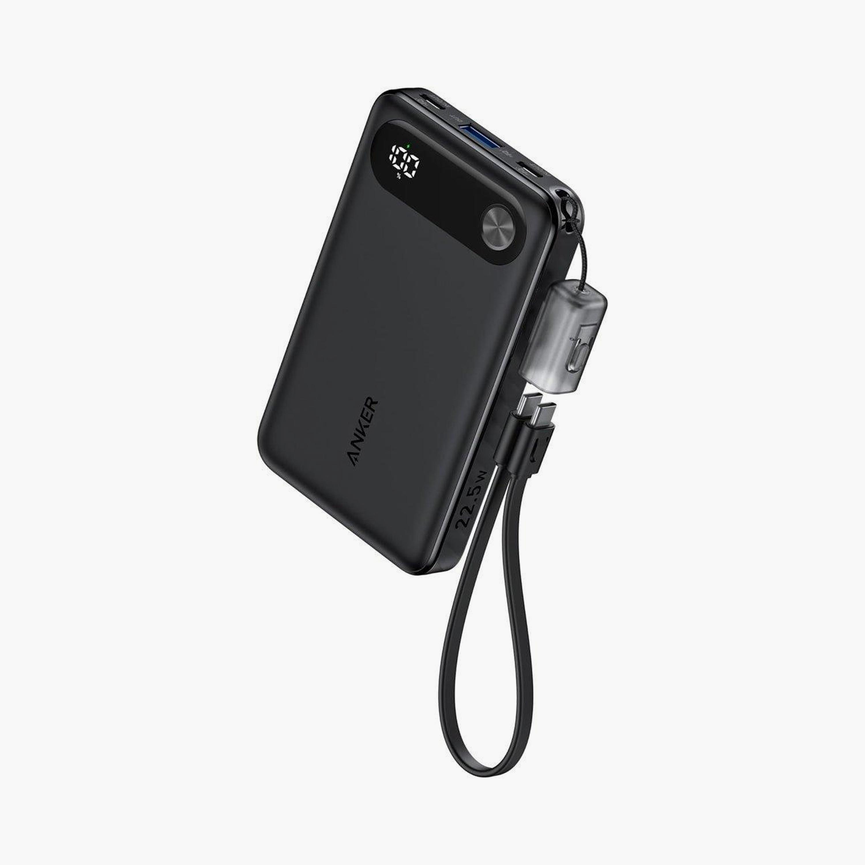 باور بانك أنكر باور كور 10000 مللي أمبير بتقنية بي دي 22.5 واط أسود | AN.A1257H11.BK-electronics-accessories-mobileaccesories-image-1