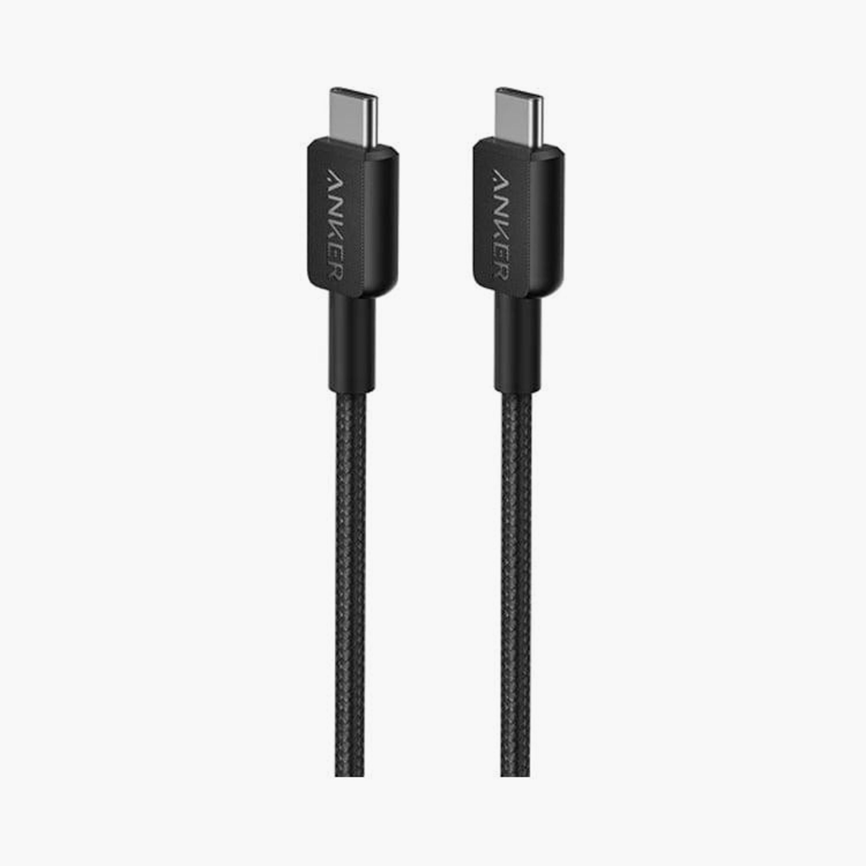 Anker 322 USB-C To USB-C Cable 0.9M Black|AN.A81F5H11.BK-electronics-accessories-mobileaccesories-image-1
