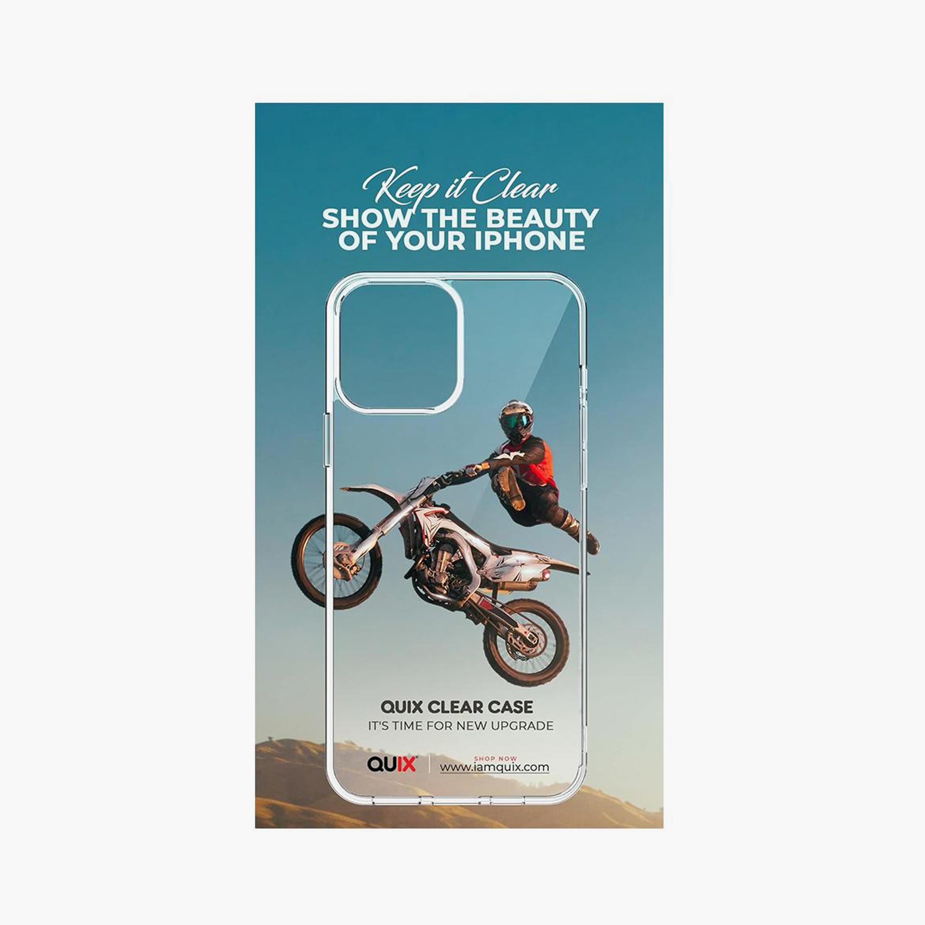جراب حماية شفاف كويكس لهاتف آيفون 14 برو ماكس | QMDCC001040-electronics-accessories-mobileaccesories-image-1