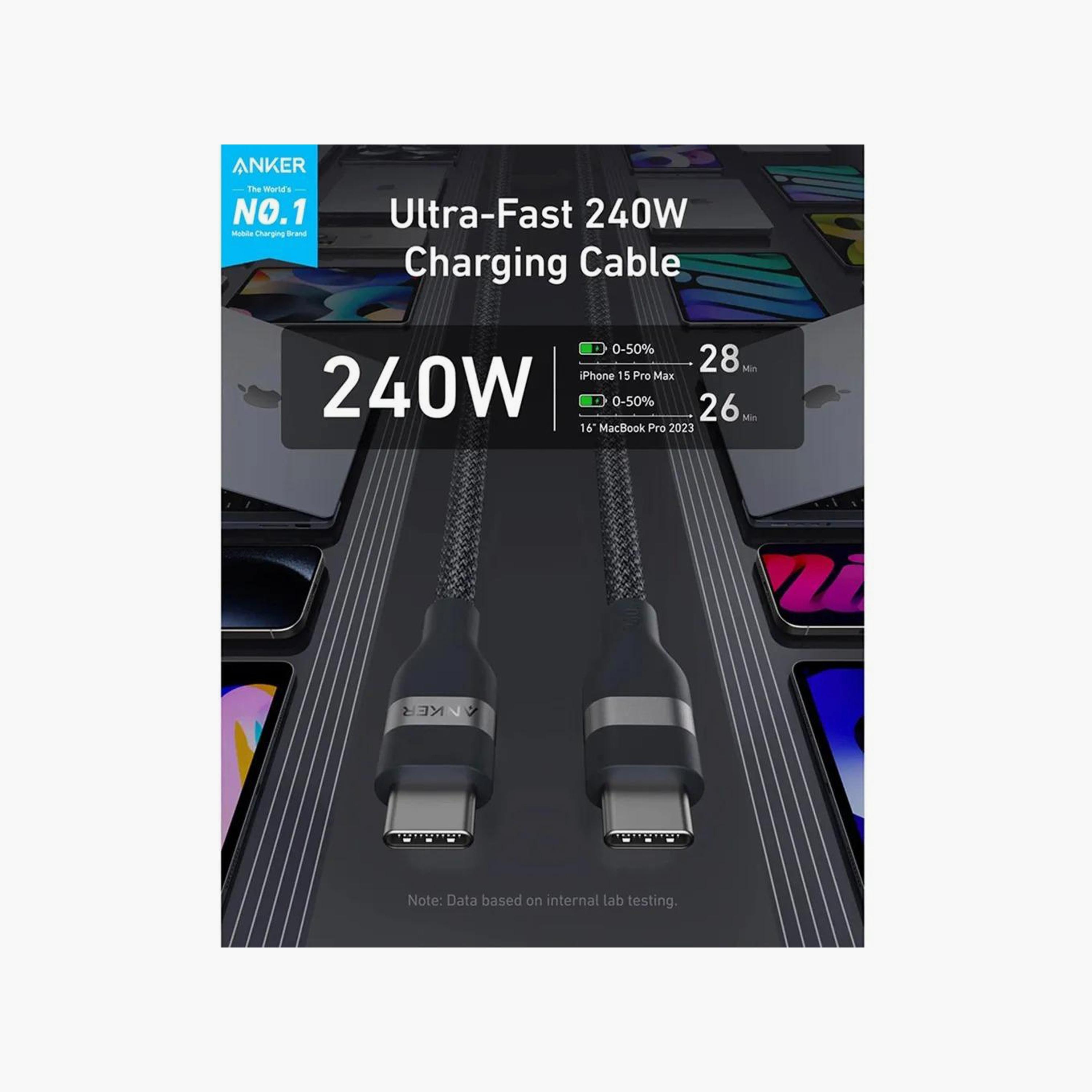 Anker USB-C To USB-C Sync & Charge Cable 6ft Black|A82E2H12-electronics-accessories-mobileaccesories-image-4