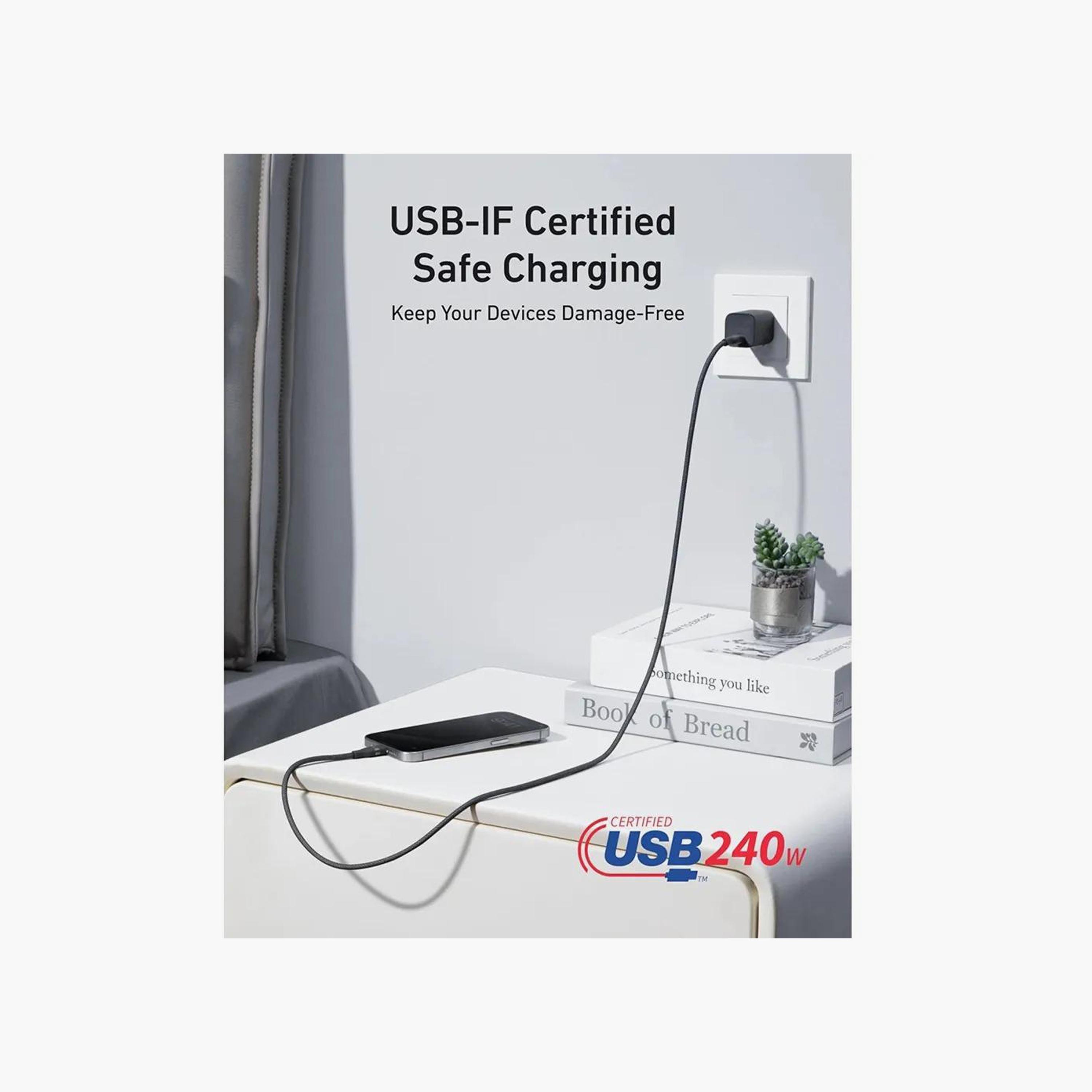 Anker USB-C To USB-C Sync & Charge Cable 6ft Black|A82E2H12-electronics-accessories-mobileaccesories-image-5