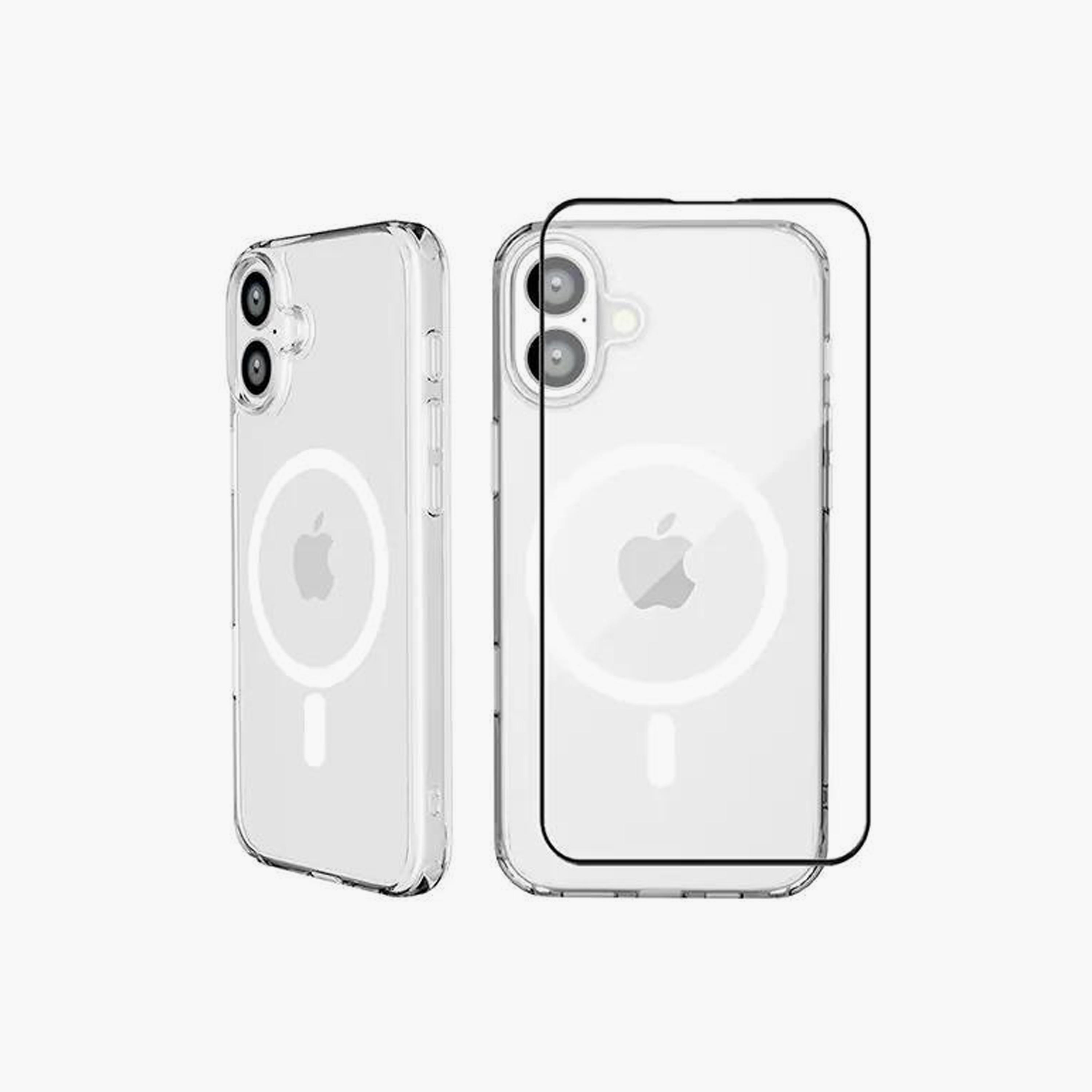 Max & Max iPhone 16 Clear Magsafe Case with Glass|MXIP16MSCCB-electronics-accessories-mobileaccesories-image-1