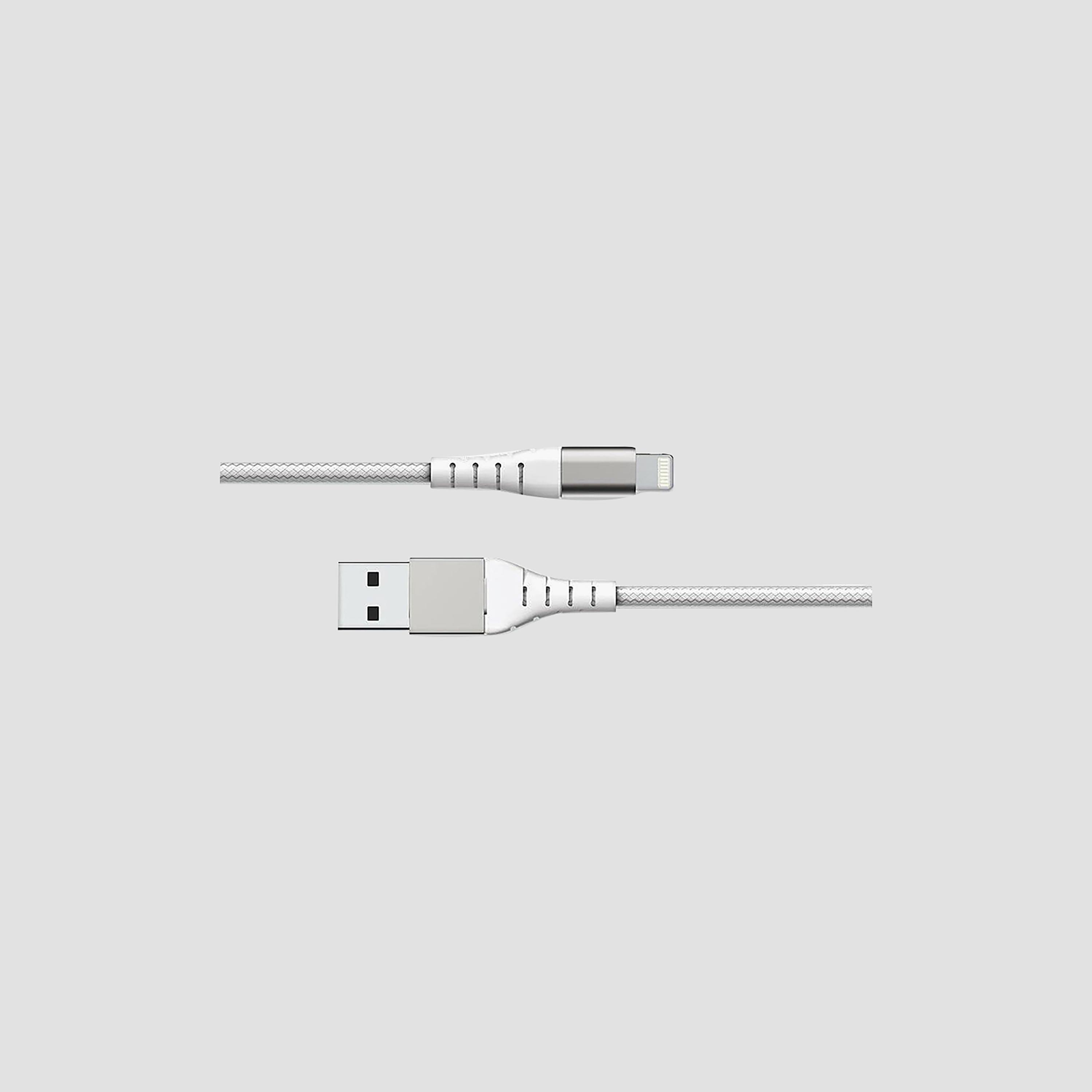 Force Power Lite USB A to C Reinforced Cable 2M White|FPLIAC2MW-electronics-accessories-mobileaccesories-image-1