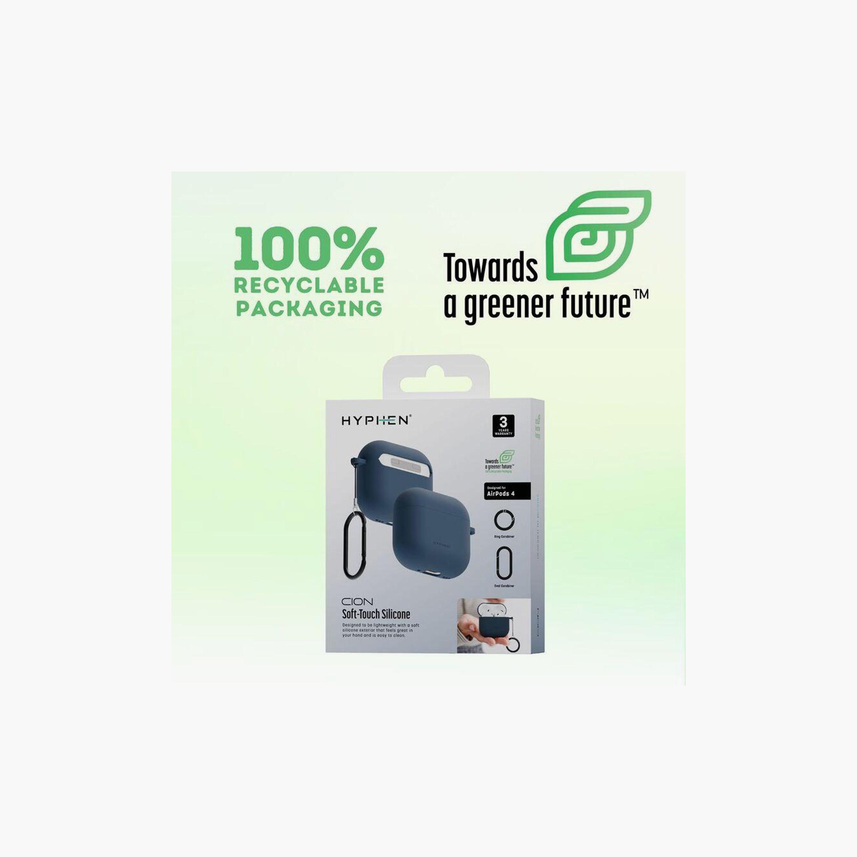 Hyphen Apple Air pods 4th Gen Silicone Case Blue|HAC-SCA4BL4206-electronics-accessories-mobileaccesories-image-6