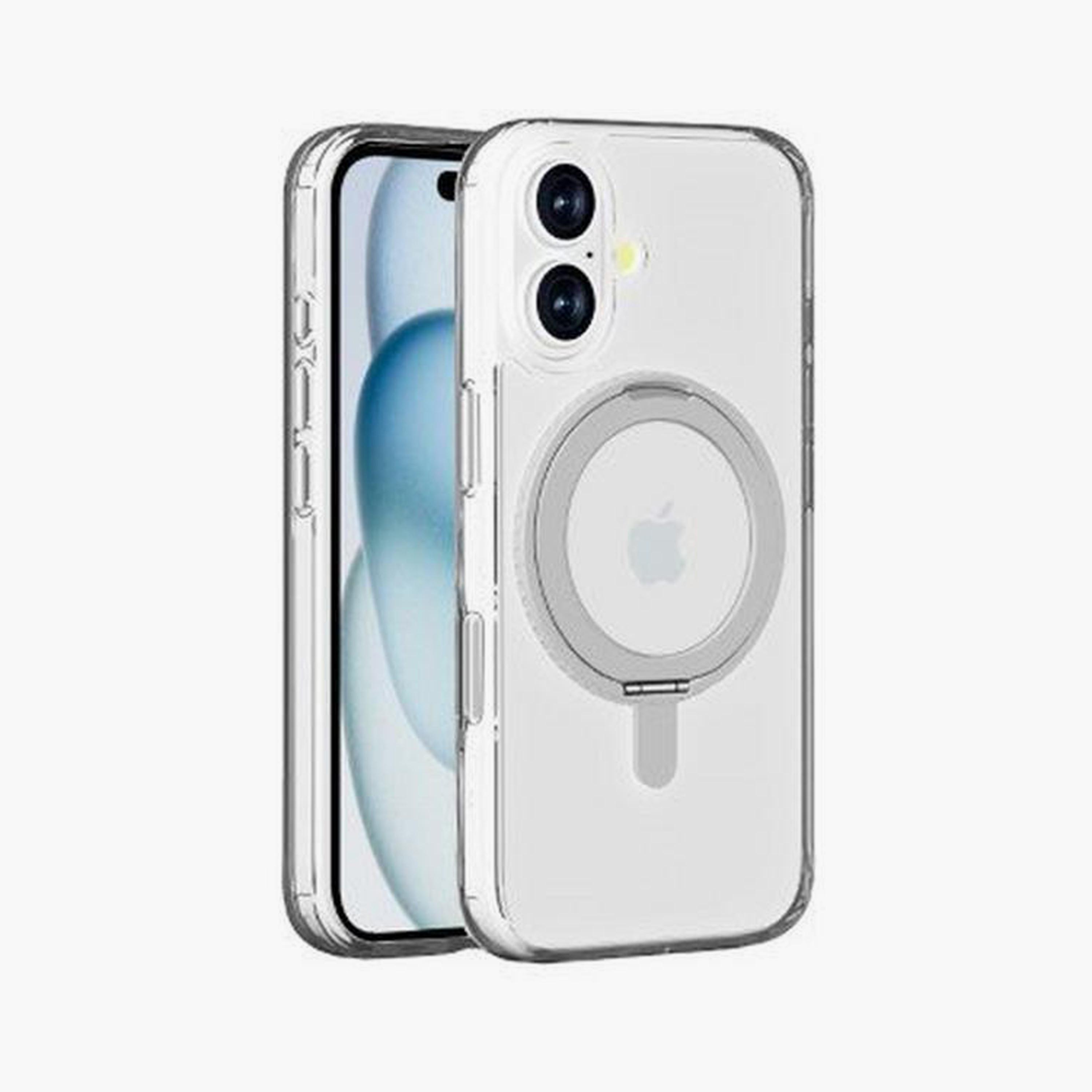 Max & Max iPhone 16 360 Rotating Clear Case With Magsafe|MXIP16RCC-electronics-accessories-mobileaccesories-image-1