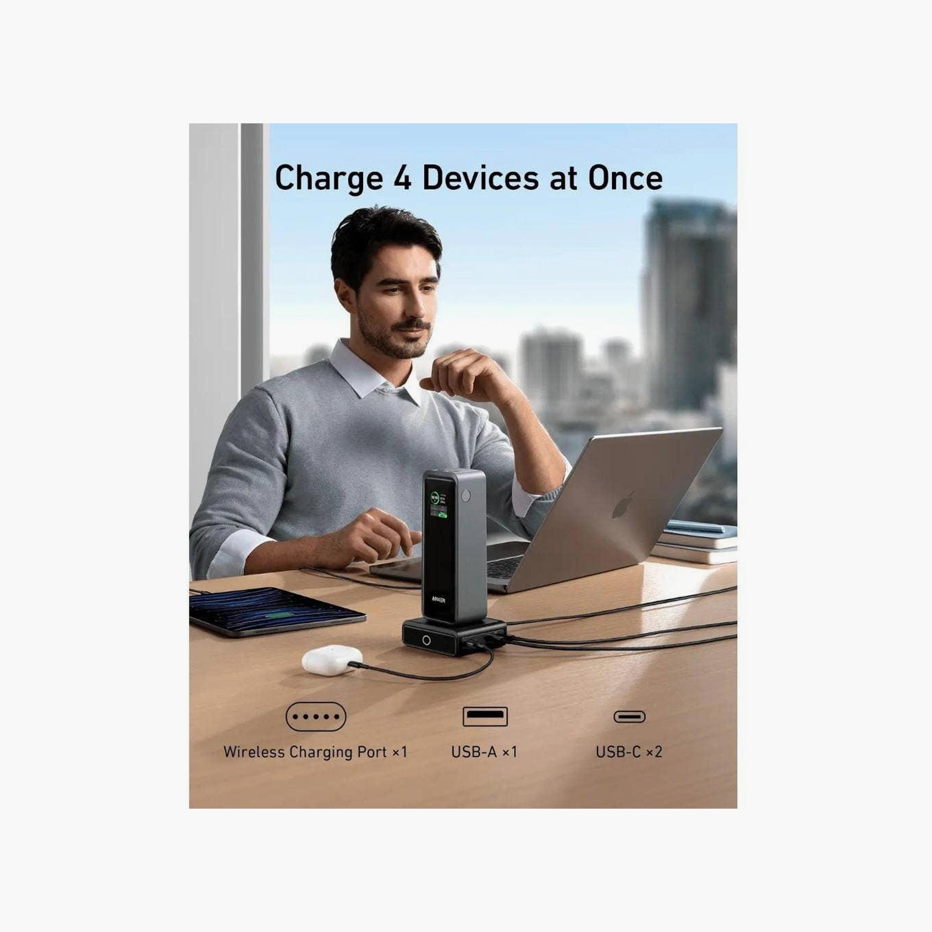 قاعدة شحن أنكر 100 واط لباور بانك أنكر برايم أسود | A1902211-electronics-accessories-mobileaccesories-image-4