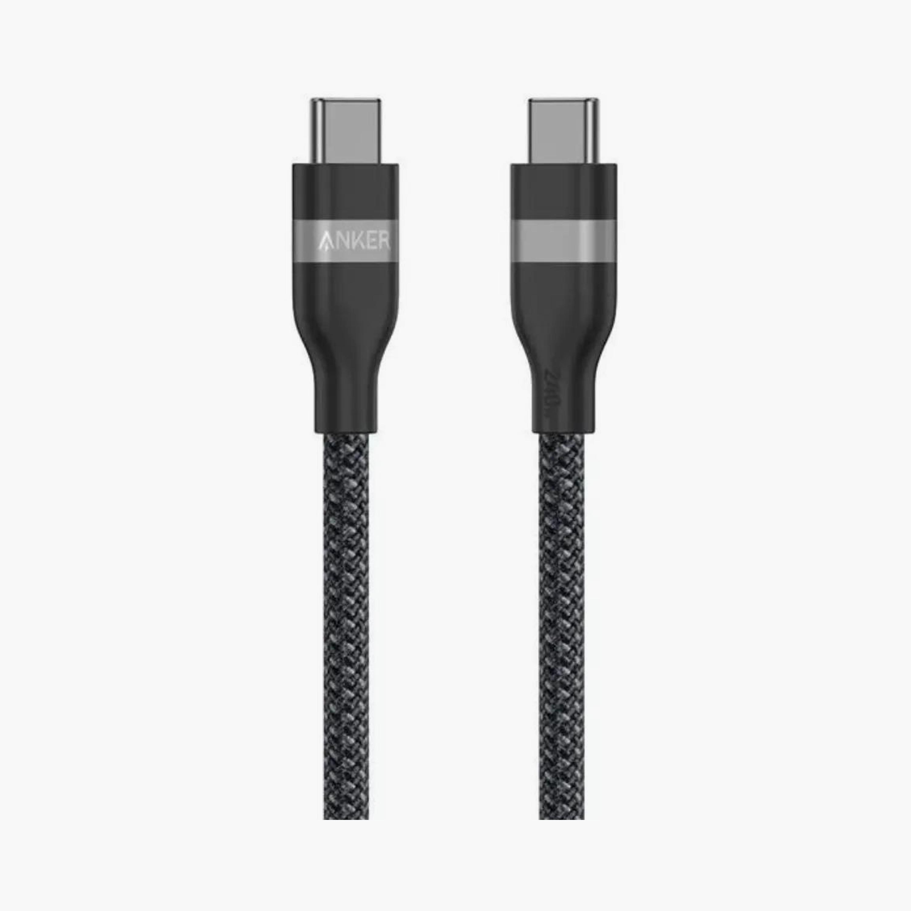 Anker USB-C To USB-C Cable 3ft 240W Upcycled-Braided Black|A82E2H11-electronics-accessories-mobileaccesories-image-1