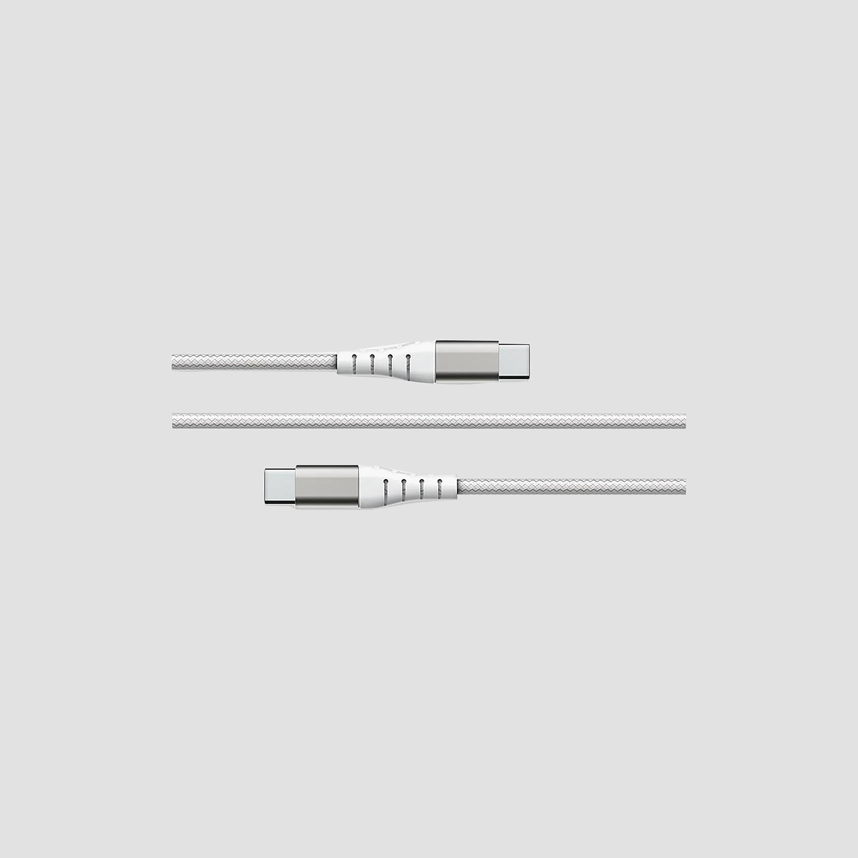 Force Power Lite USB C to USB C Reinforced Cable 2M White|FPLICC2MW-electronics-accessories-mobileaccesories-image-1
