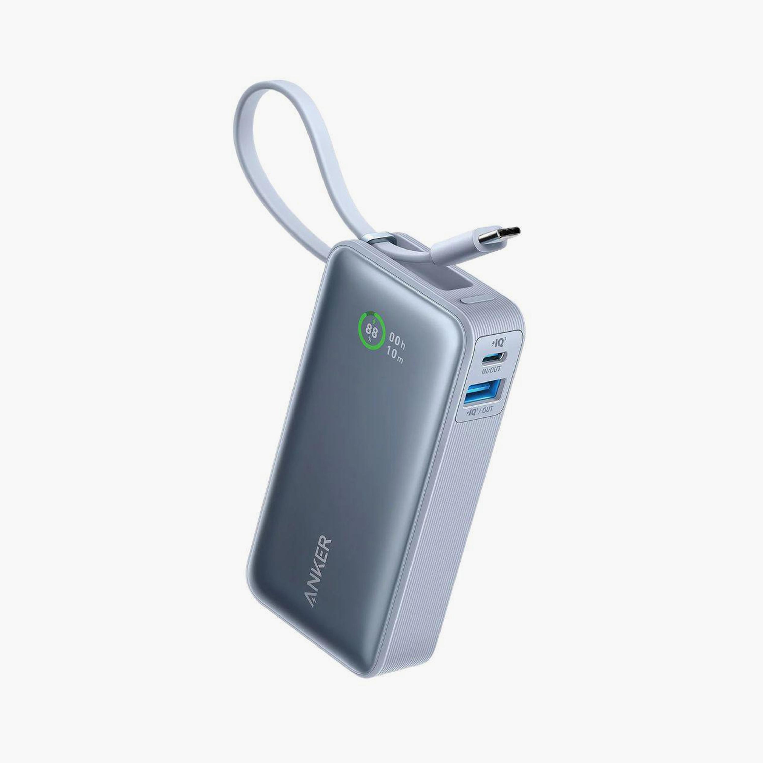 باور بانك أنكر نانو 10000 مللي أمبير 30 واط مع كابل USB-C مدمج أزرق | A1259H31-PROMO_EMAX_AE_ENBD_131026-image-1
