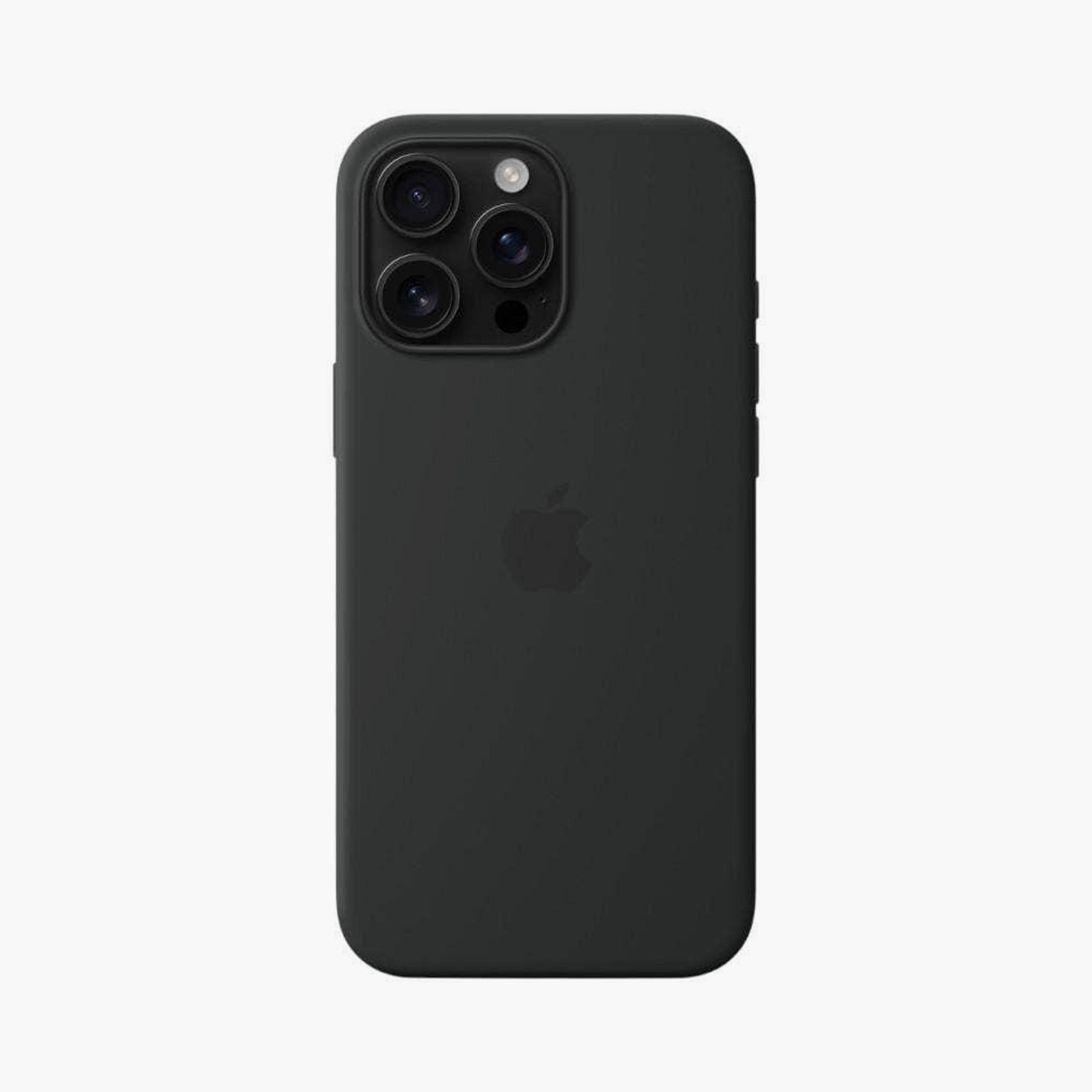 Max & Max iPhone 16 Pro Silicone Case With Magsafe Black|MXIP16PR-SCB-electronics-accessories-mobileaccesories-image-1