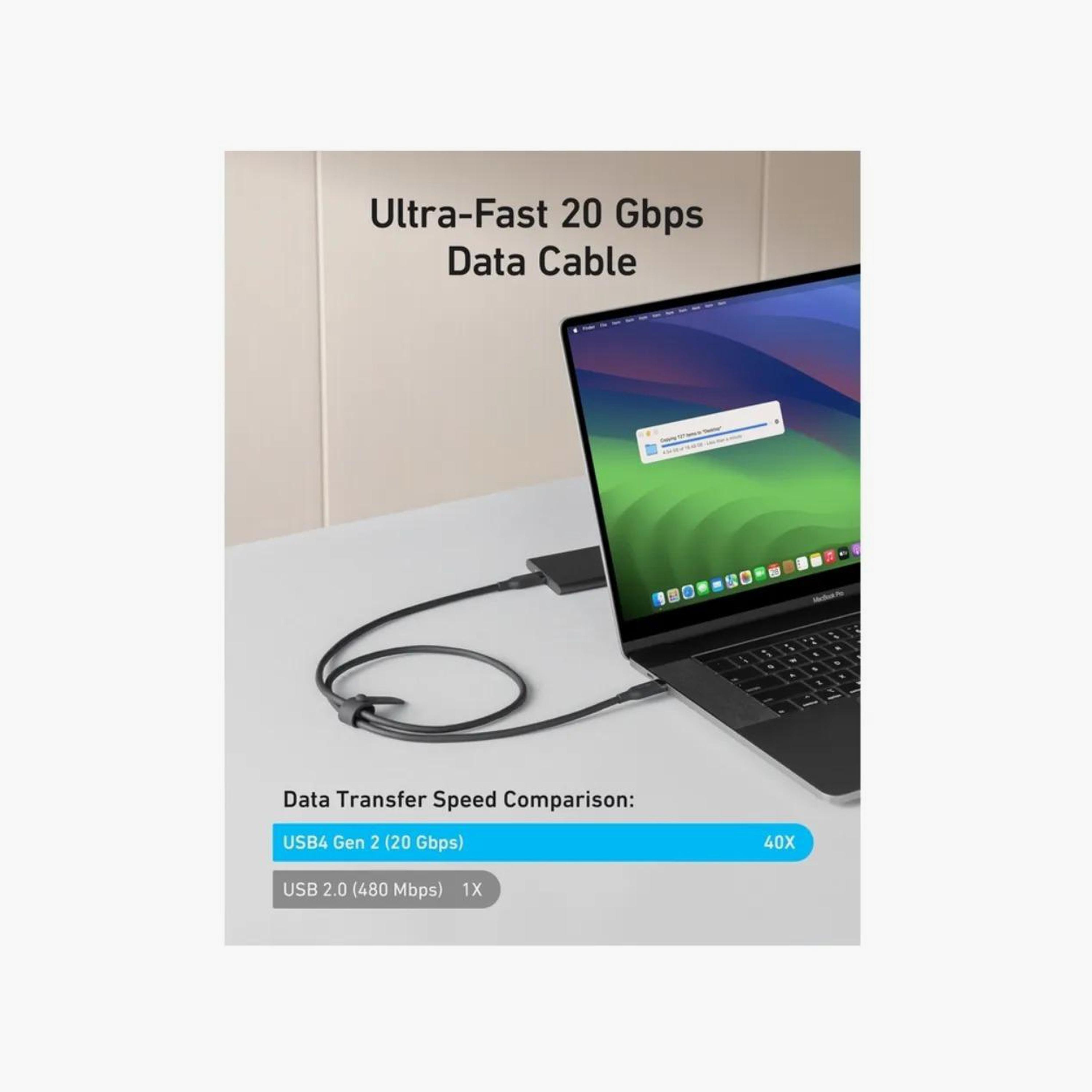 كابل أنكر USB-C إلى USB-C 3 أقدام 240 واط 20 جيجابت/ث مصنوع من مواد حيوية - أسود | A80N1H112-electronics-accessories-mobileaccesories-image-2