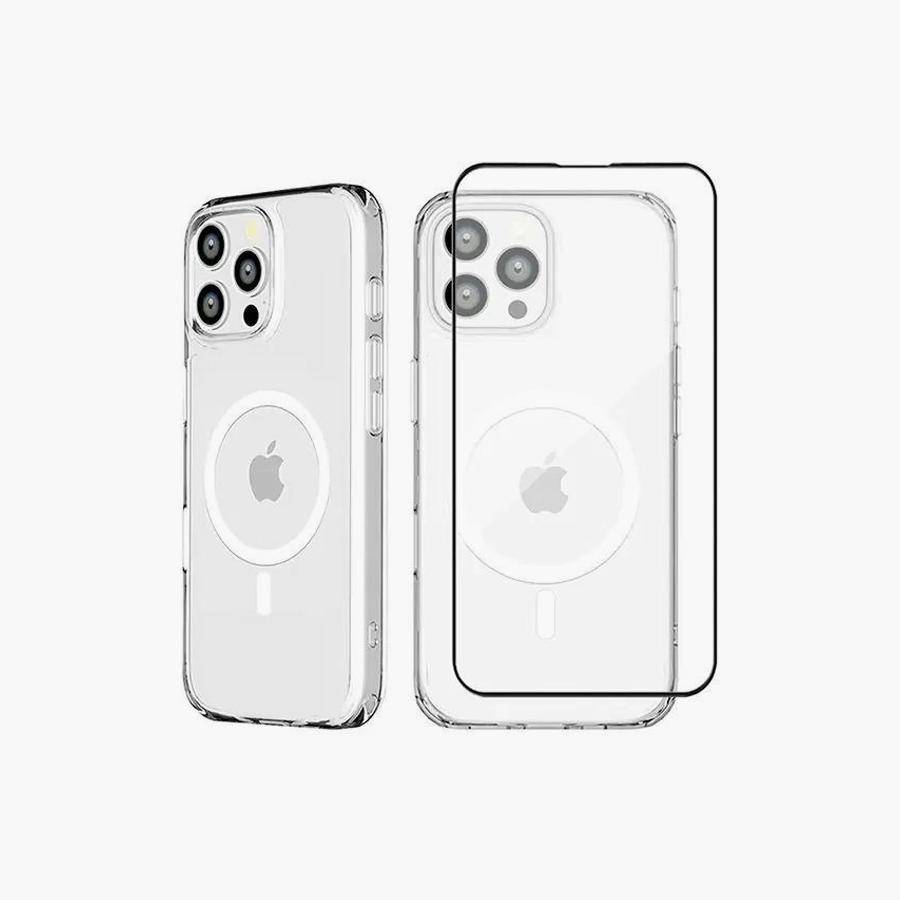 Max & Max iPhone 16 Pro Max Clear Magsafe Case with Glass|MXIP16PRMMSCCB-electronics-accessories-mobileaccesories-image-1