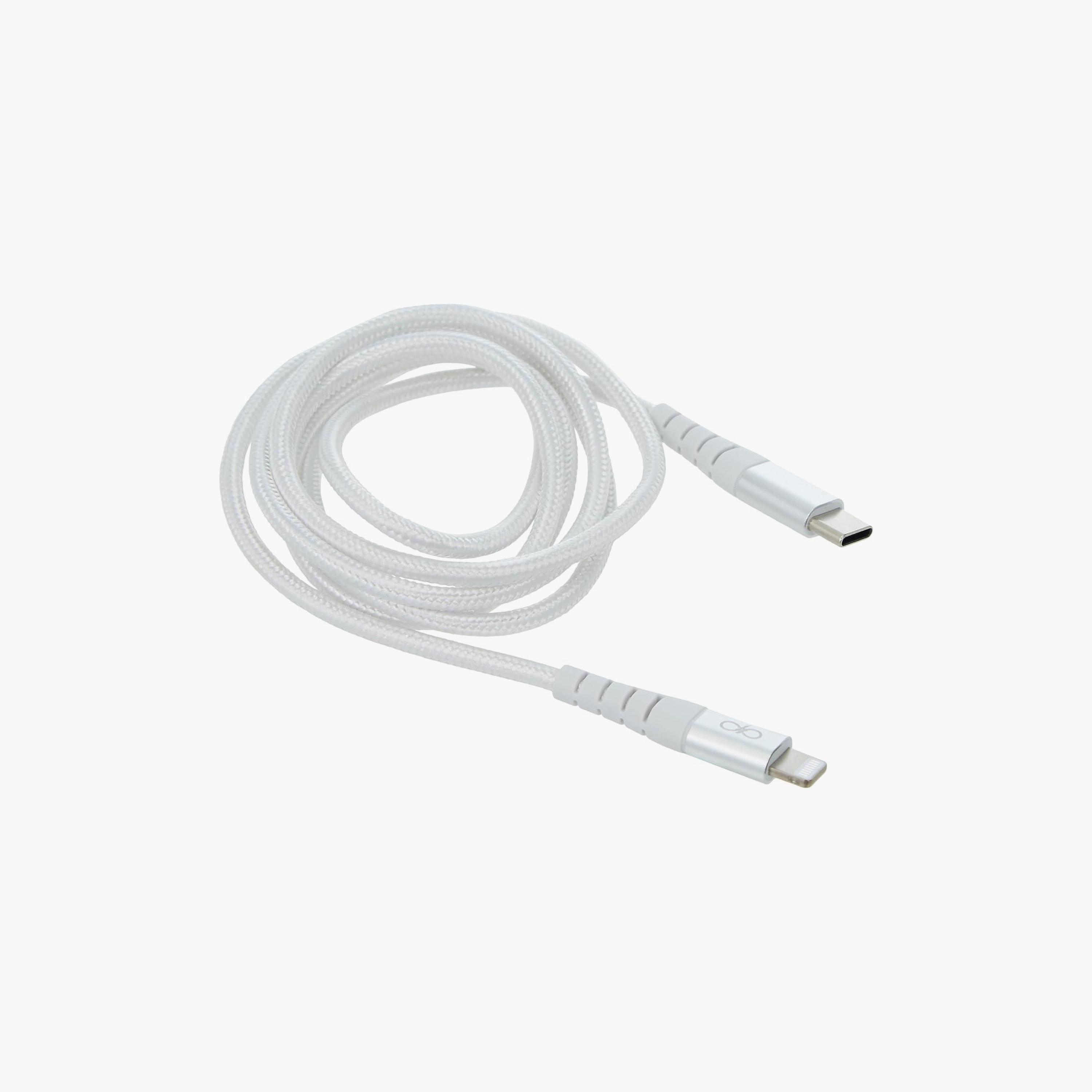Force Power Lite USB C to Lightning Reinforced Cable 1.2M White|FPLICMFI1M2W-electronics-accessories-mobileaccesories-image-4