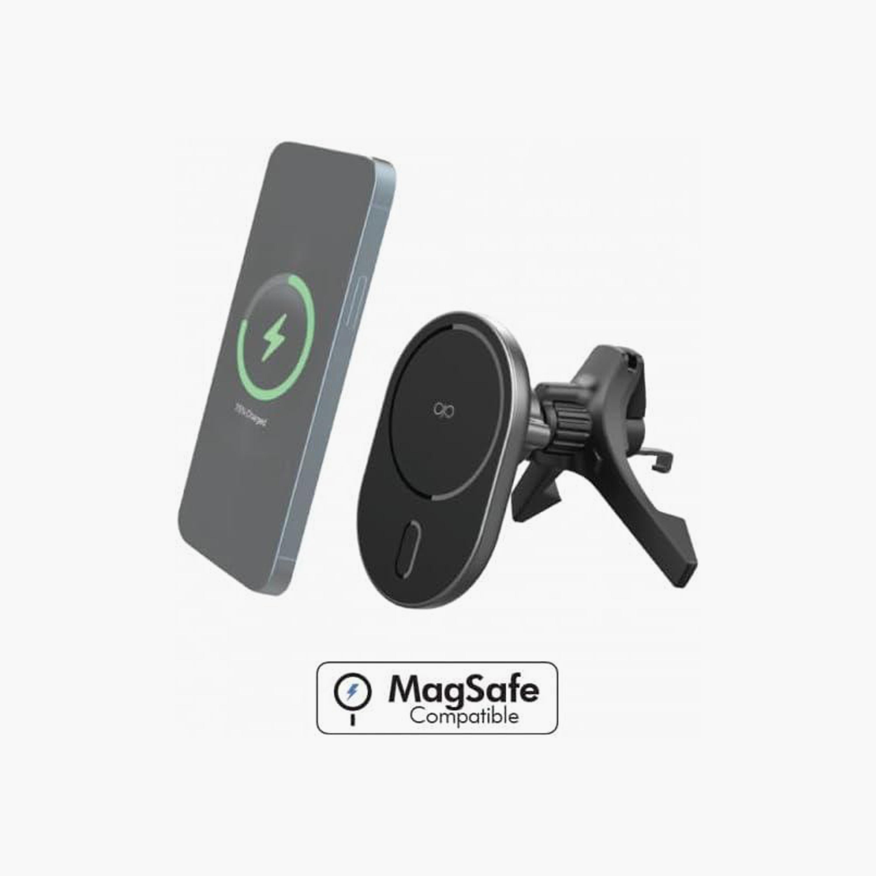 شاحن سيارة لاسلكي فورس باور متوافق مع ماج سيف 15 واط بفتحة تهوية أسود | FPMSPADAIRV15WB-electronics-accessories-mobileaccesories-image-2