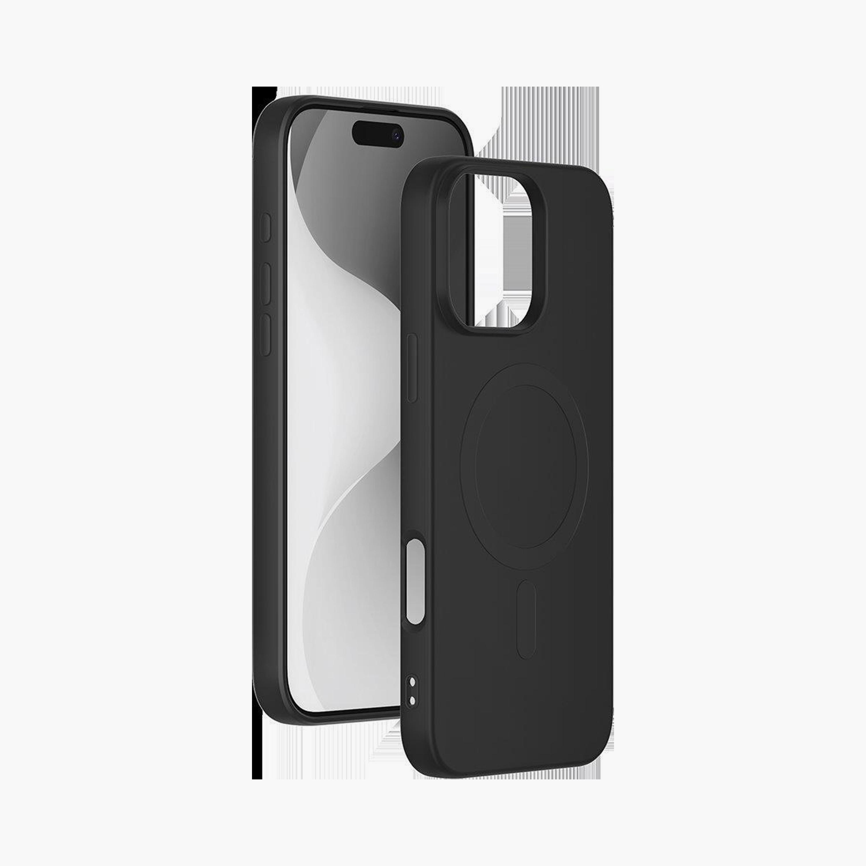 Force iPhone 16 Pro Max Case Magsafe Compatible Black Silicone|COVSILIMAGIP16PMB-PROMO_EMAX_AE_ENBD_131026-image-1