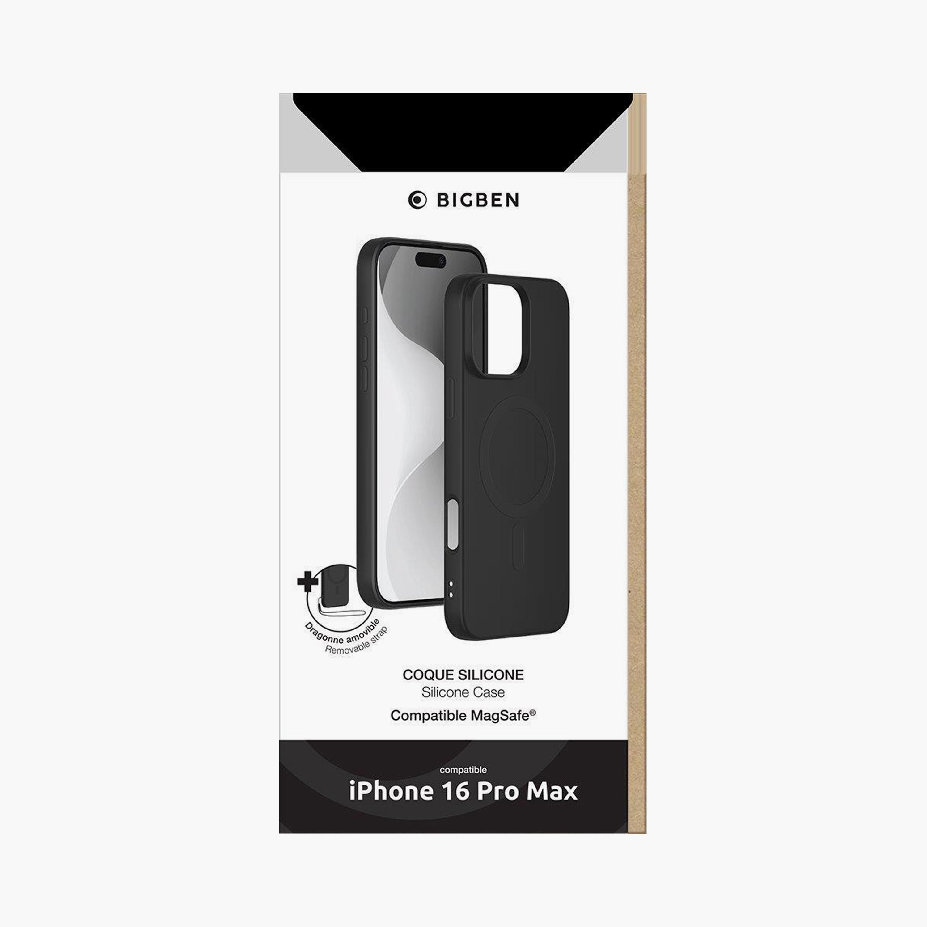 Force iPhone 16 Pro Max Case Magsafe Compatible Black Silicone|COVSILIMAGIP16PMB-electronics-accessories-mobileaccesories-image-2