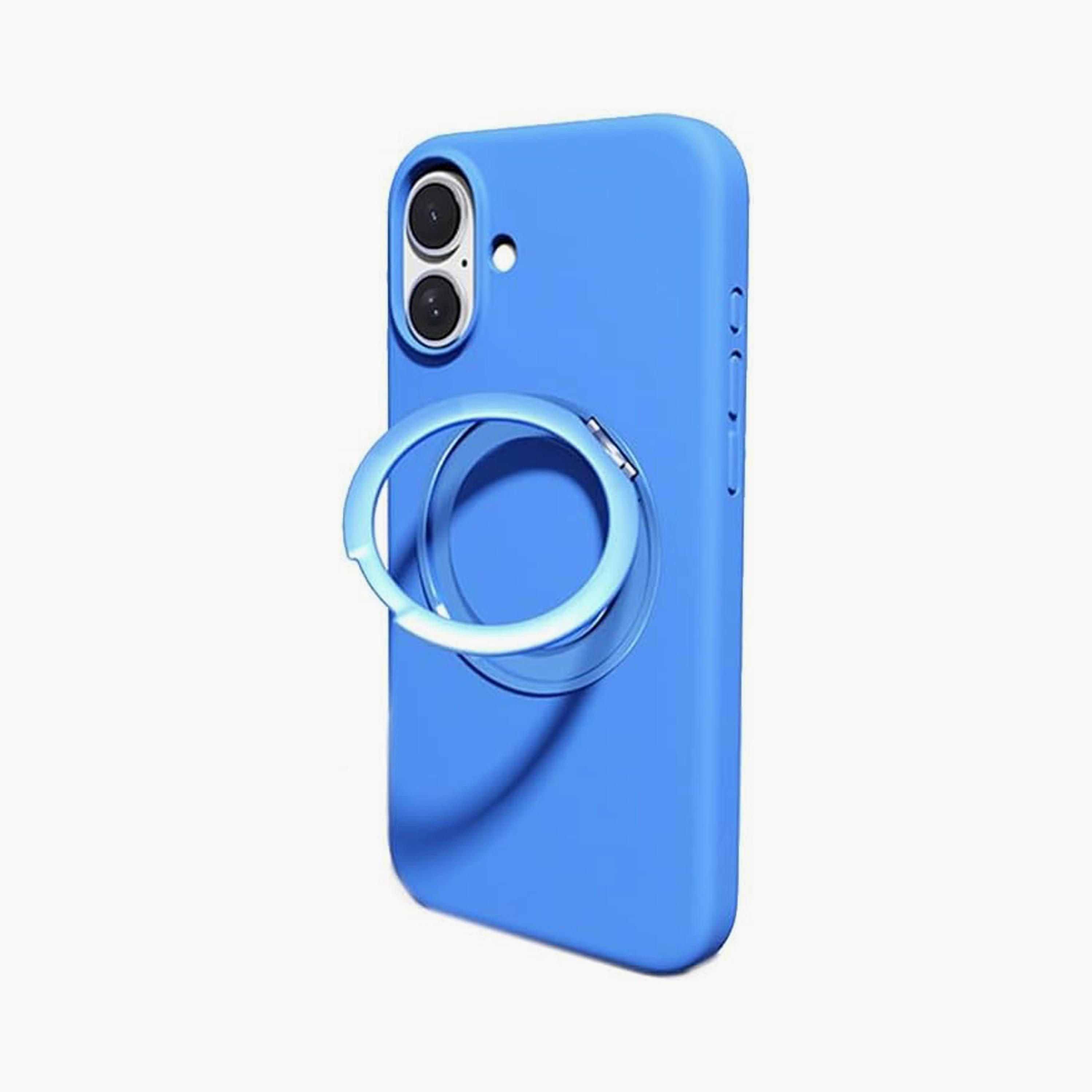 Max & Max iPhone 16 360 Rotating Liquid Silicone Case With Magsafe Blue|MXIP16-SCBU-electronics-accessories-mobileaccesories-image-1
