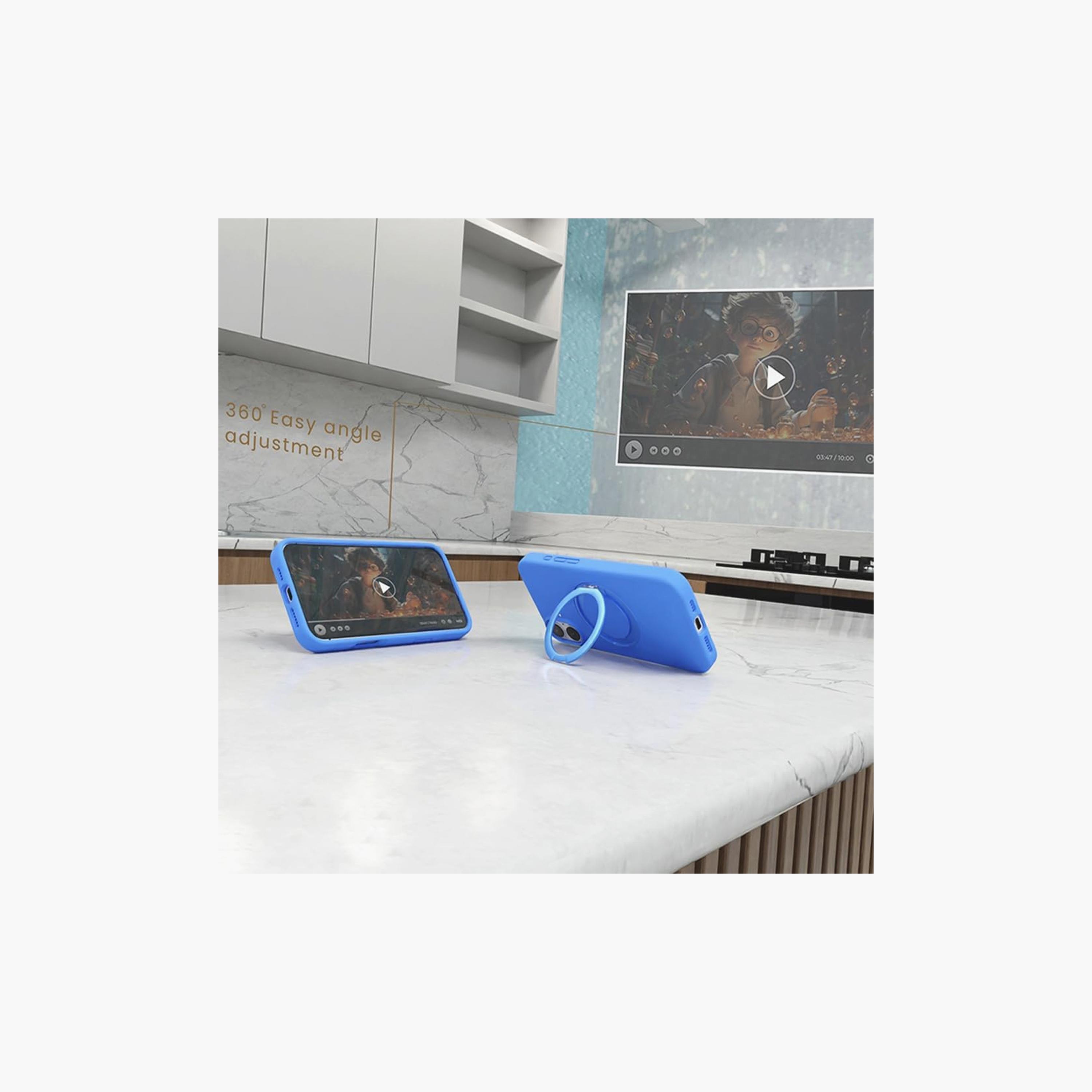 Max & Max iPhone 16 360 Rotating Liquid Silicone Case With Magsafe Blue|MXIP16-SCBU-electronics-accessories-mobileaccesories-image-3
