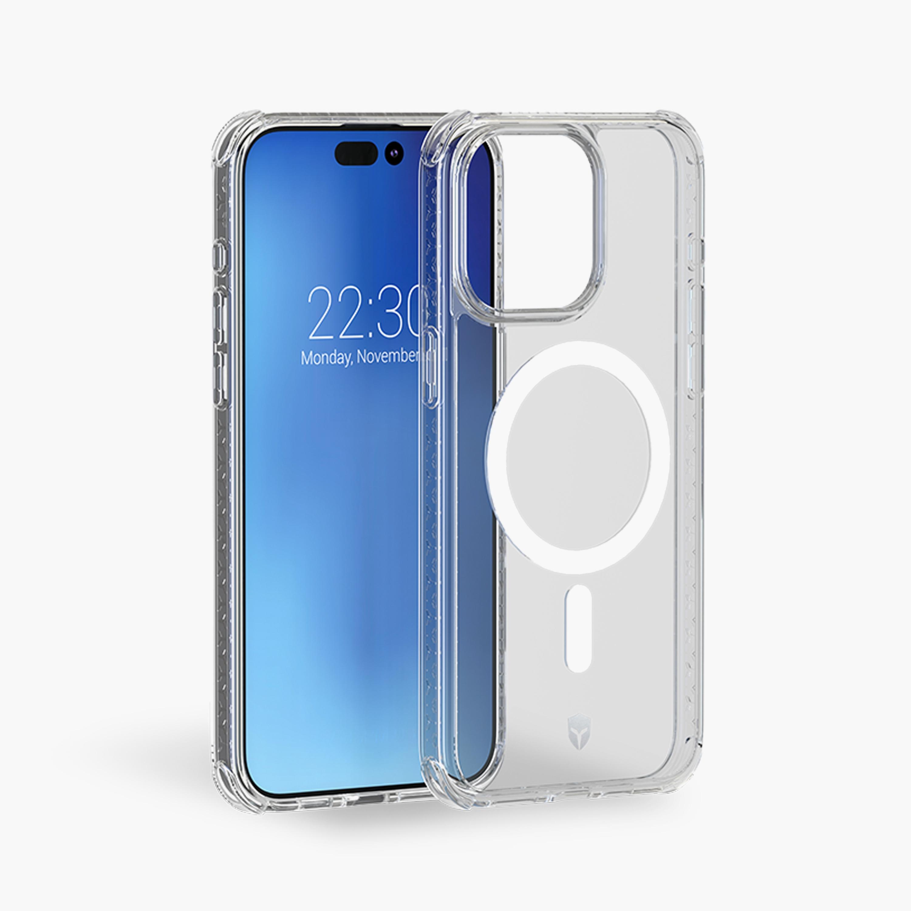 جراب فورس آير معزز شفاف متوافق مع ماج سيف لهاتف آيفون 15 برو | FCAIRMAGIP15PT-electronics-accessories-mobileaccesories-image-1