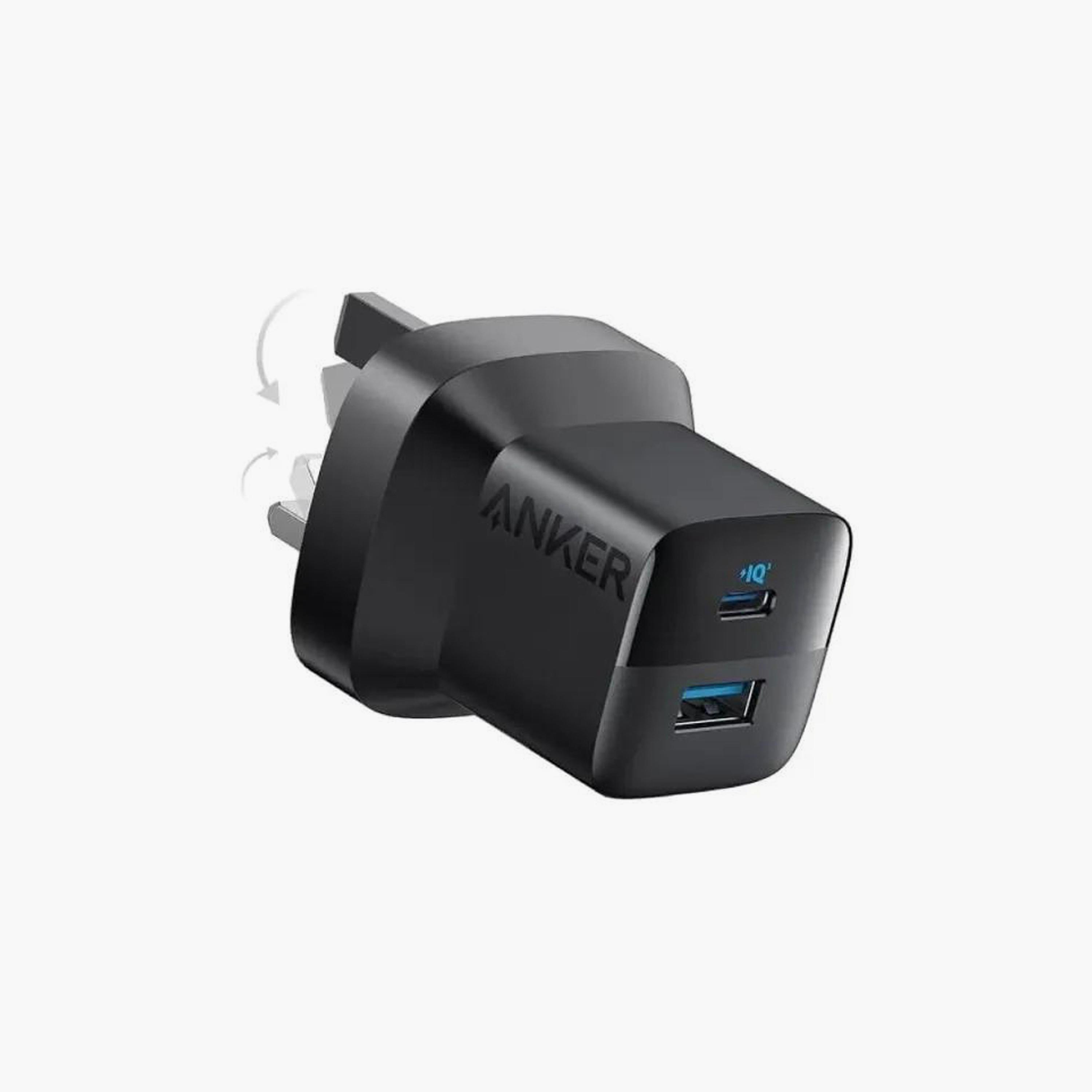 شاحن حائط أنكر 323 بقوة 33 واط مع كابل USB سي إلى سي 3 أقدام شحن سريع بمنفذ مزدوج | AN.B2331K11.BK-PROMO_EMAX_AE_ENBD_131026-image-1
