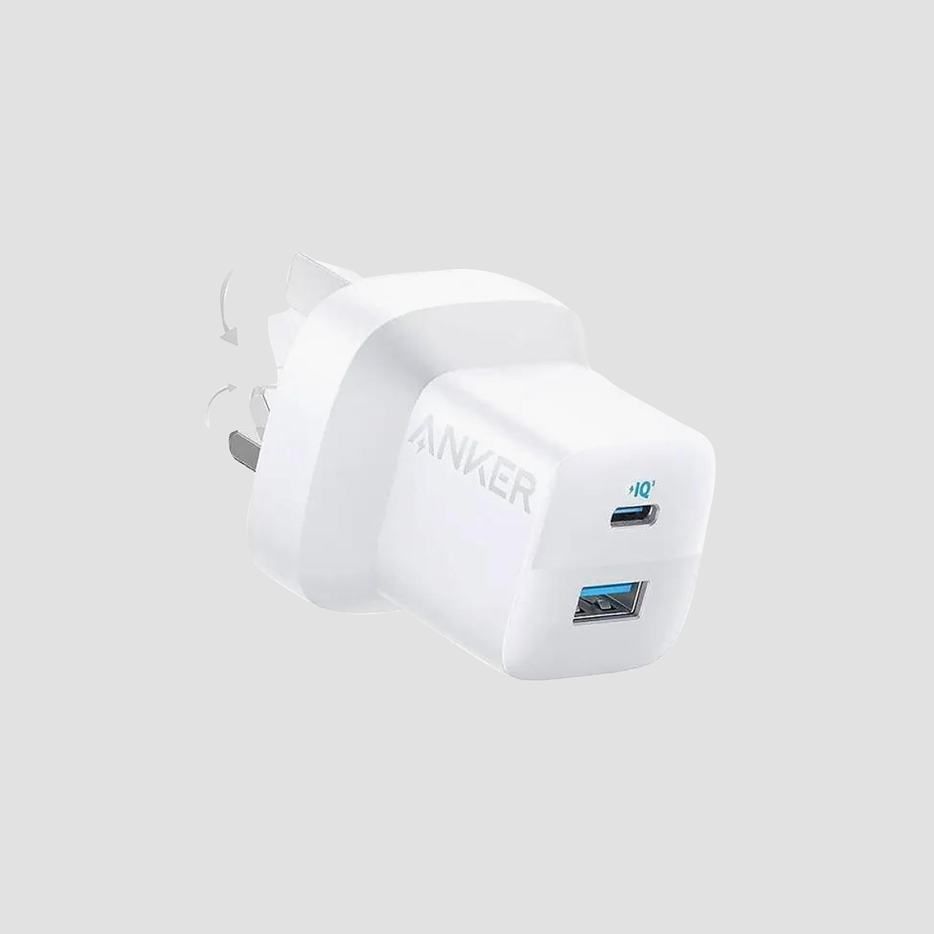 Anker 323 33W Wall Charger with USB C to C Cable 3ft Dual Port Fast Charging|AN.B2331K21.WT-electronics-accessories-mobileaccesories-image-1