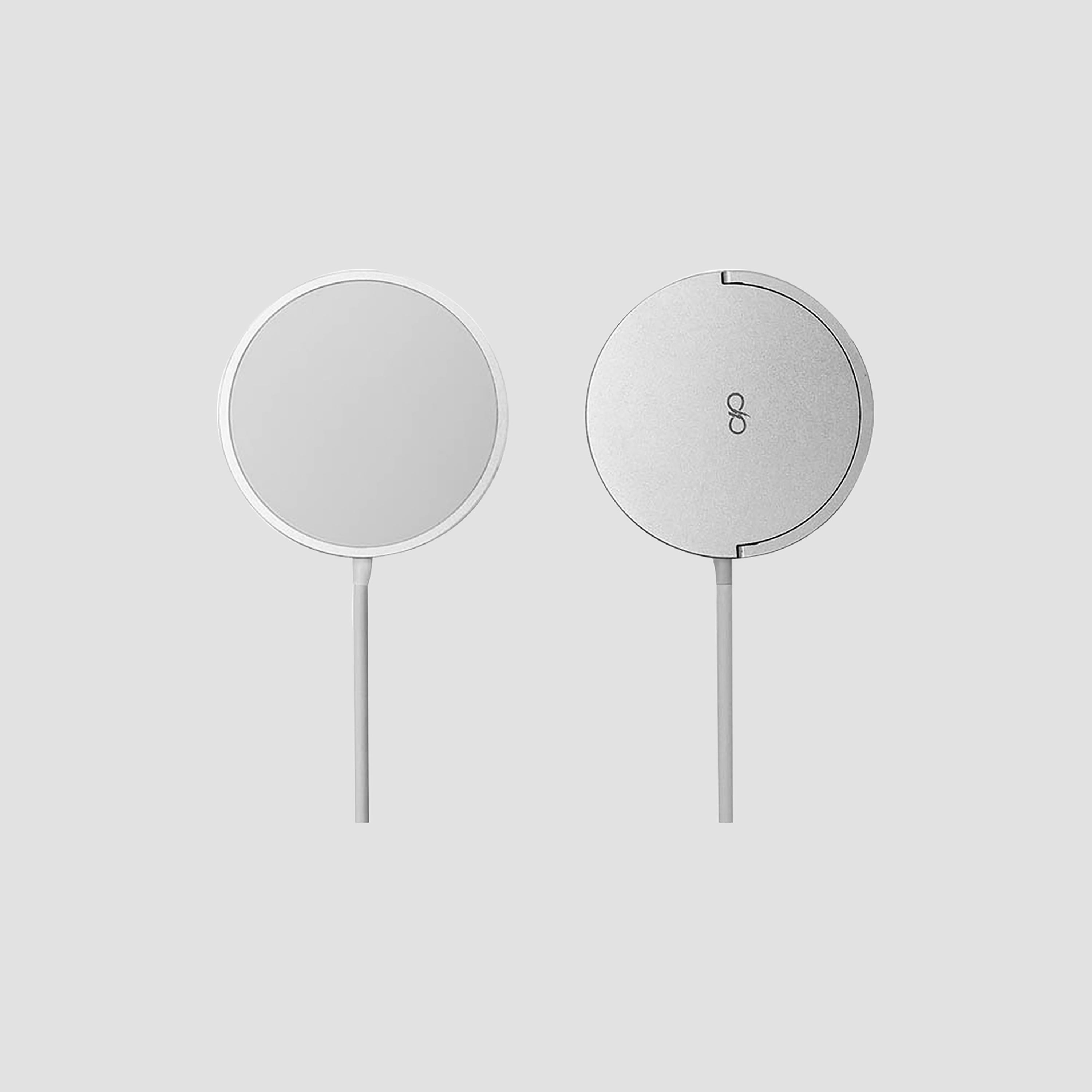 قاعدة شاحن لاسلكي 15 واط متوافقة مع ماج سيف من فورس باور أبيض | FPMSINDPAD15WWNOCS-electronics-accessories-mobileaccesories-image-1