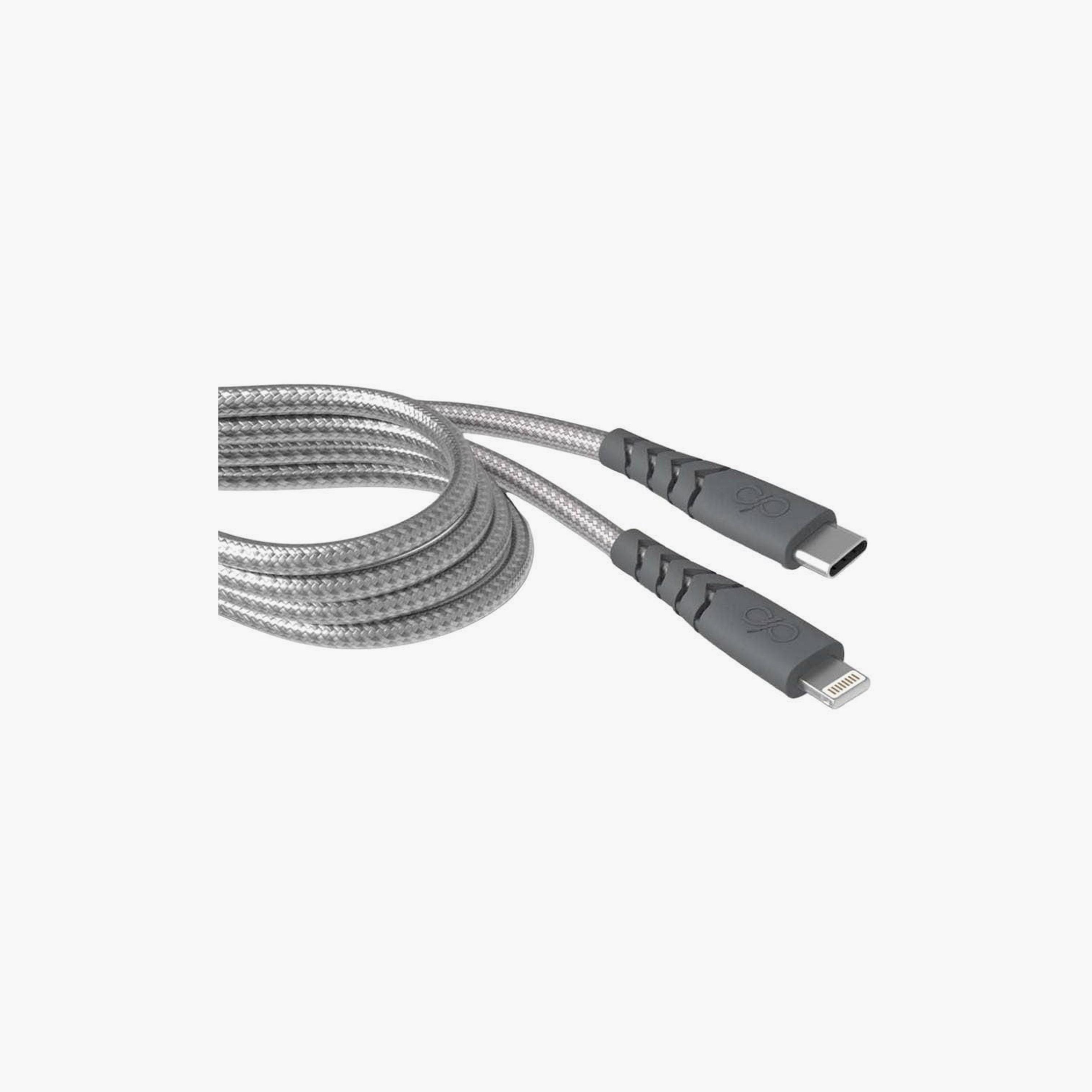 Force Power USB C to Lightning Cable 2M Fast Charging Durable Braided Nylon for Apple Devices-electronics-accessories-mobileaccesories-image-1