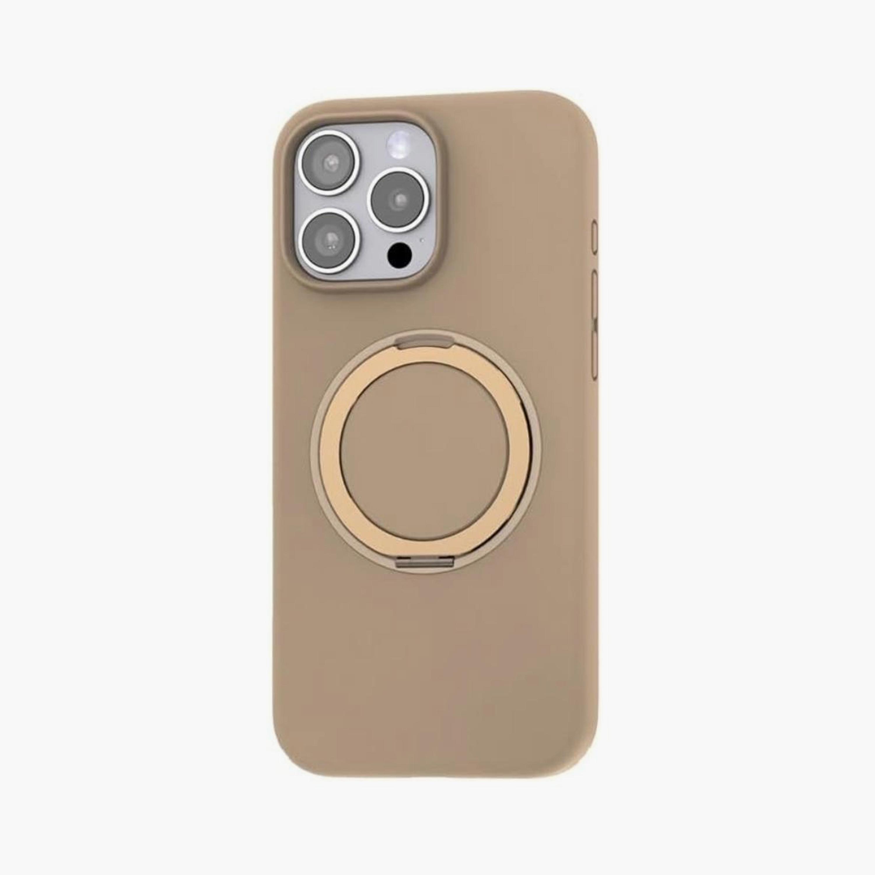 Max & Max iPhone 16 Pro 360 Rotating Liquid Silicone Case With Magsafe Rose Gold|MXIP16PR-SCRG-electronics-accessories-mobileaccesories-image-1