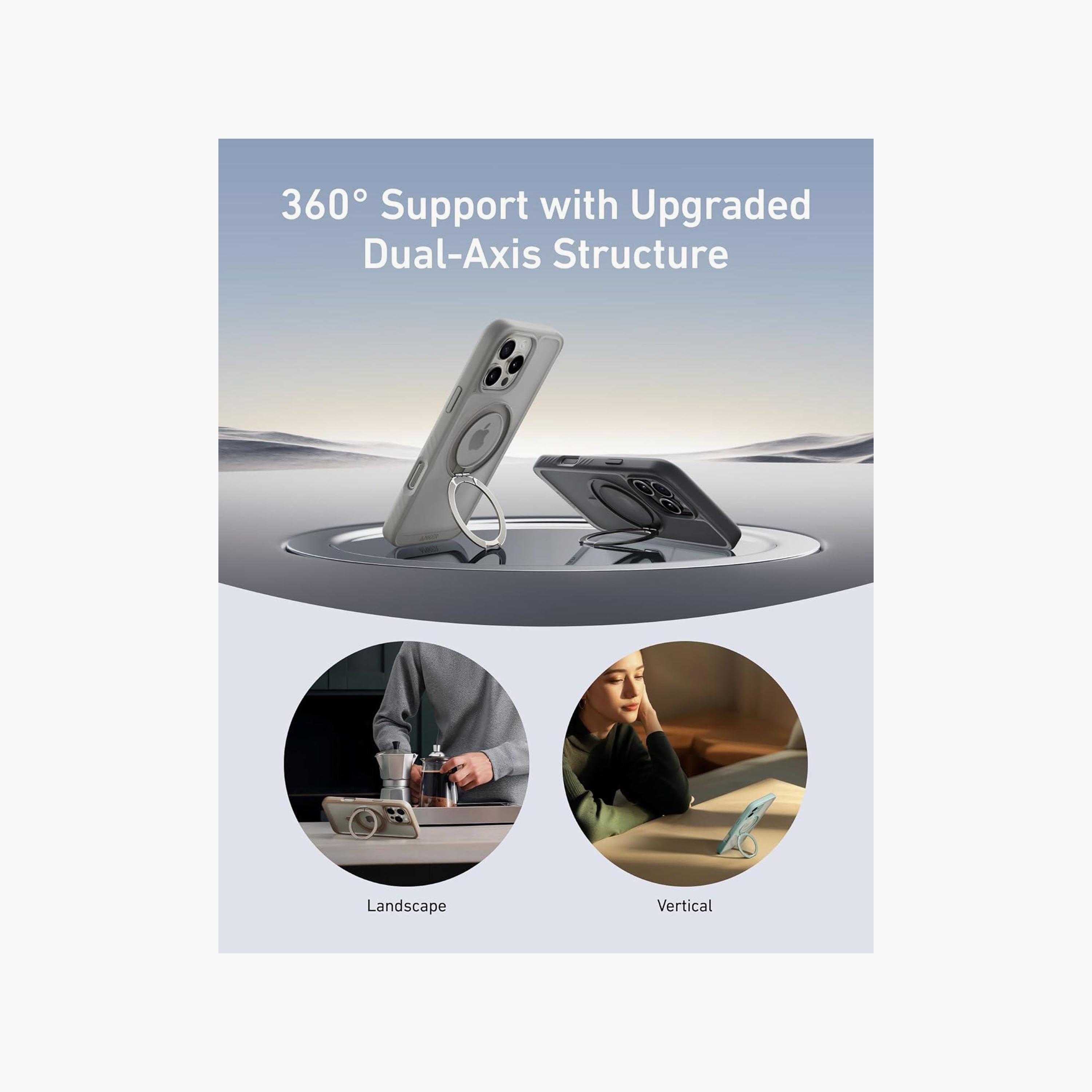 Anker MagGo Magnetic Case for iPhone 16 Pro Max with 360 Ring Stand Shockproof MagSafe|A90H1H1C-electronics-accessories-mobileaccesories-image-3