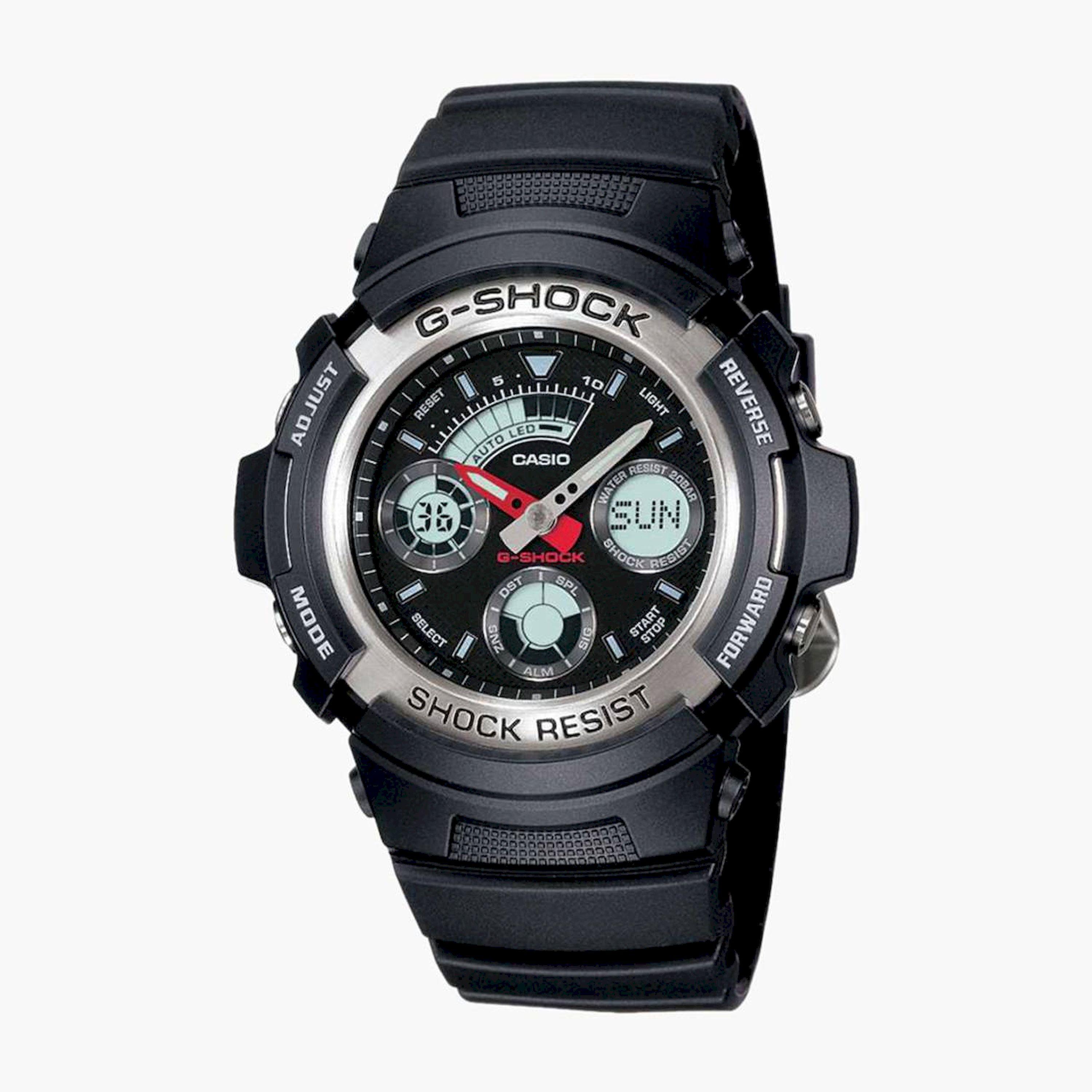 G-SHOCK ساعة رجالية أسود تناظرية / رقمية بسوار من الراتنج AW-590-1ADR-men-watchesandjewellery-watches-image-1
