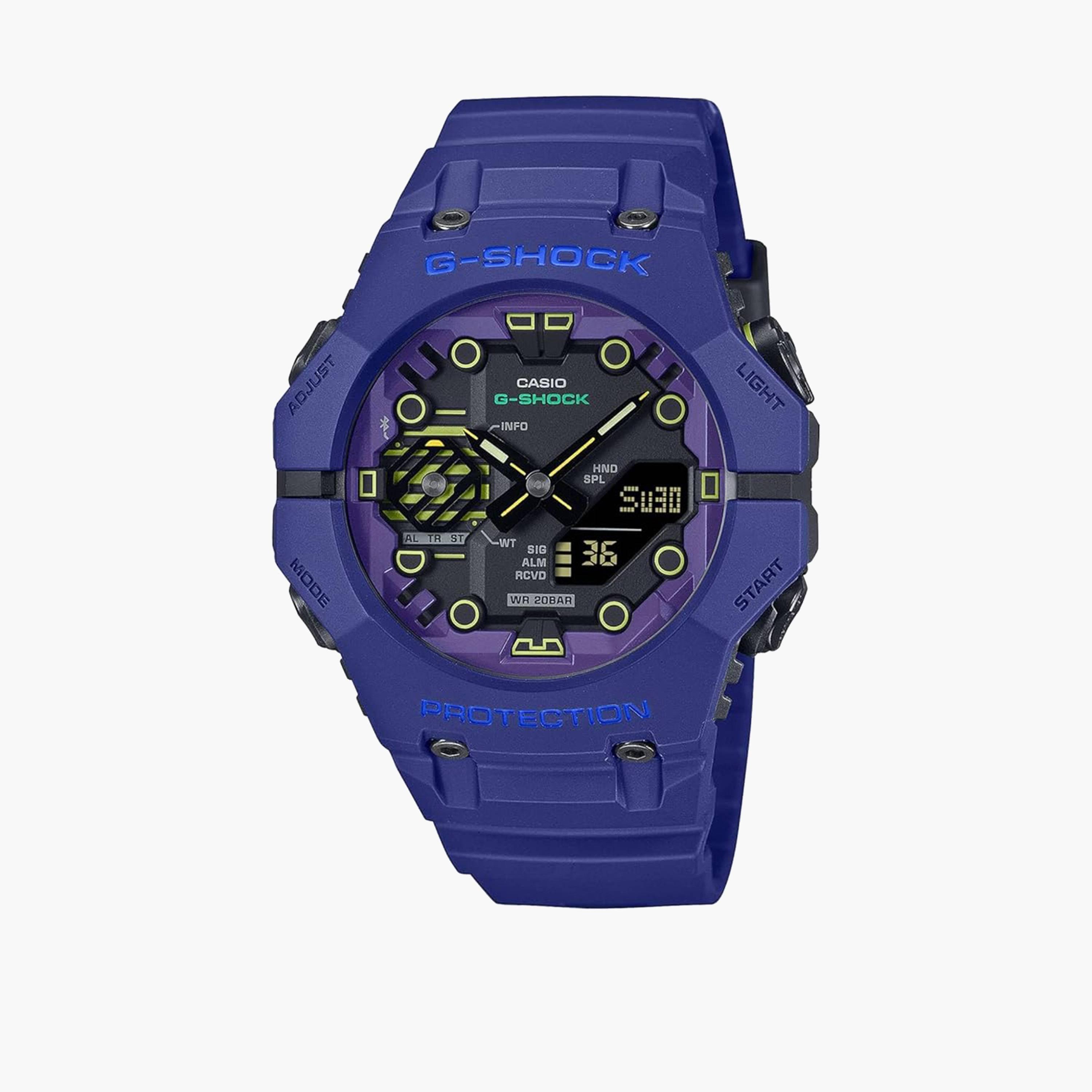 ساعة G-SHOCK للرجال بحزام بلاستيكي تناظري رقمي أزرق مقاس 46 مم | GA-B001CBR-2ADR-men-watchesandjewellery-watches-image-1