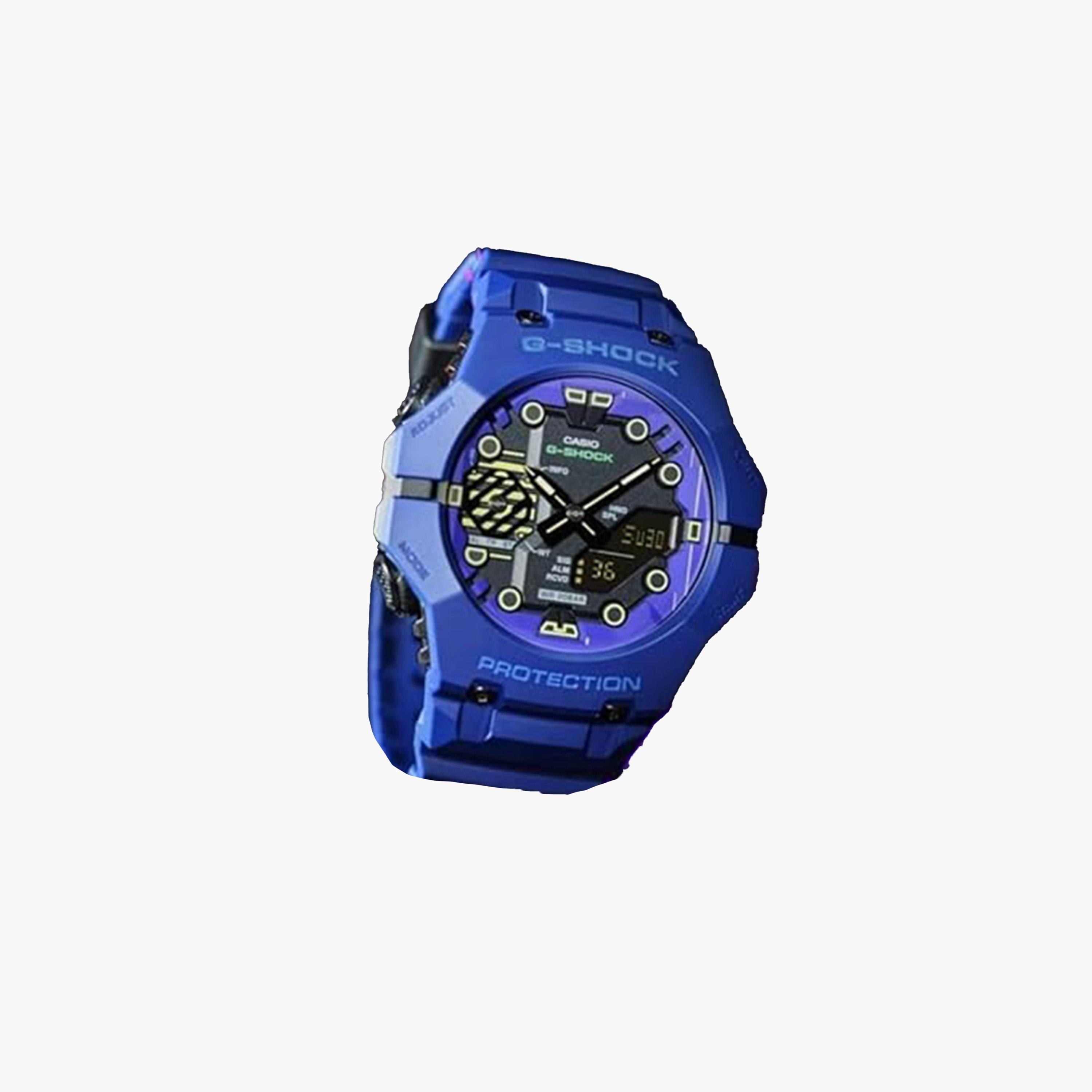 ساعة G-SHOCK للرجال بحزام بلاستيكي تناظري رقمي أزرق مقاس 46 مم | GA-B001CBR-2ADR-men-watchesandjewellery-watches-image-2