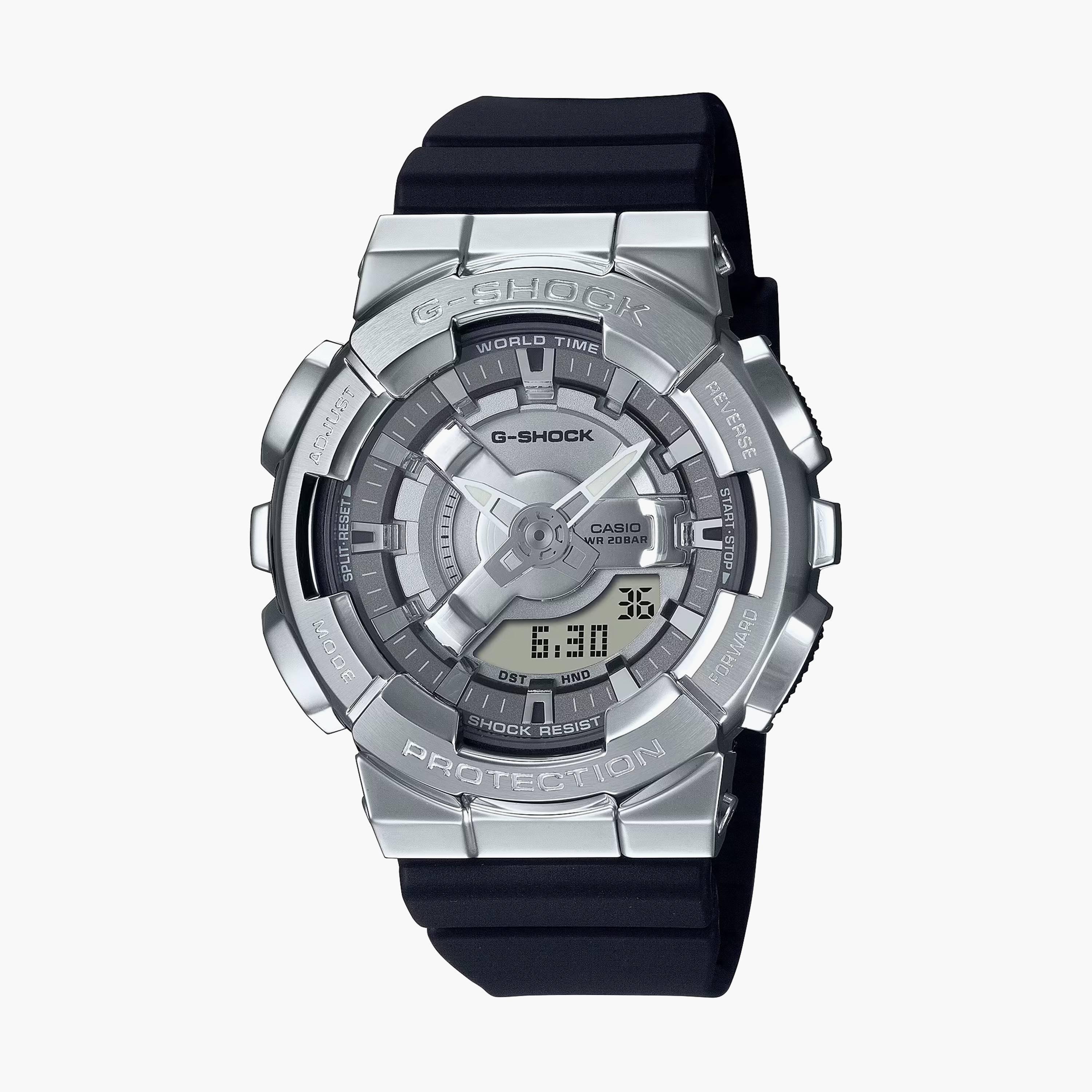 G-Shock ساعة نسائية بحزام من الراتنج التناظري الرقمي | GM-S110-1ADR-men-watchesandjewellery-watches-image-1