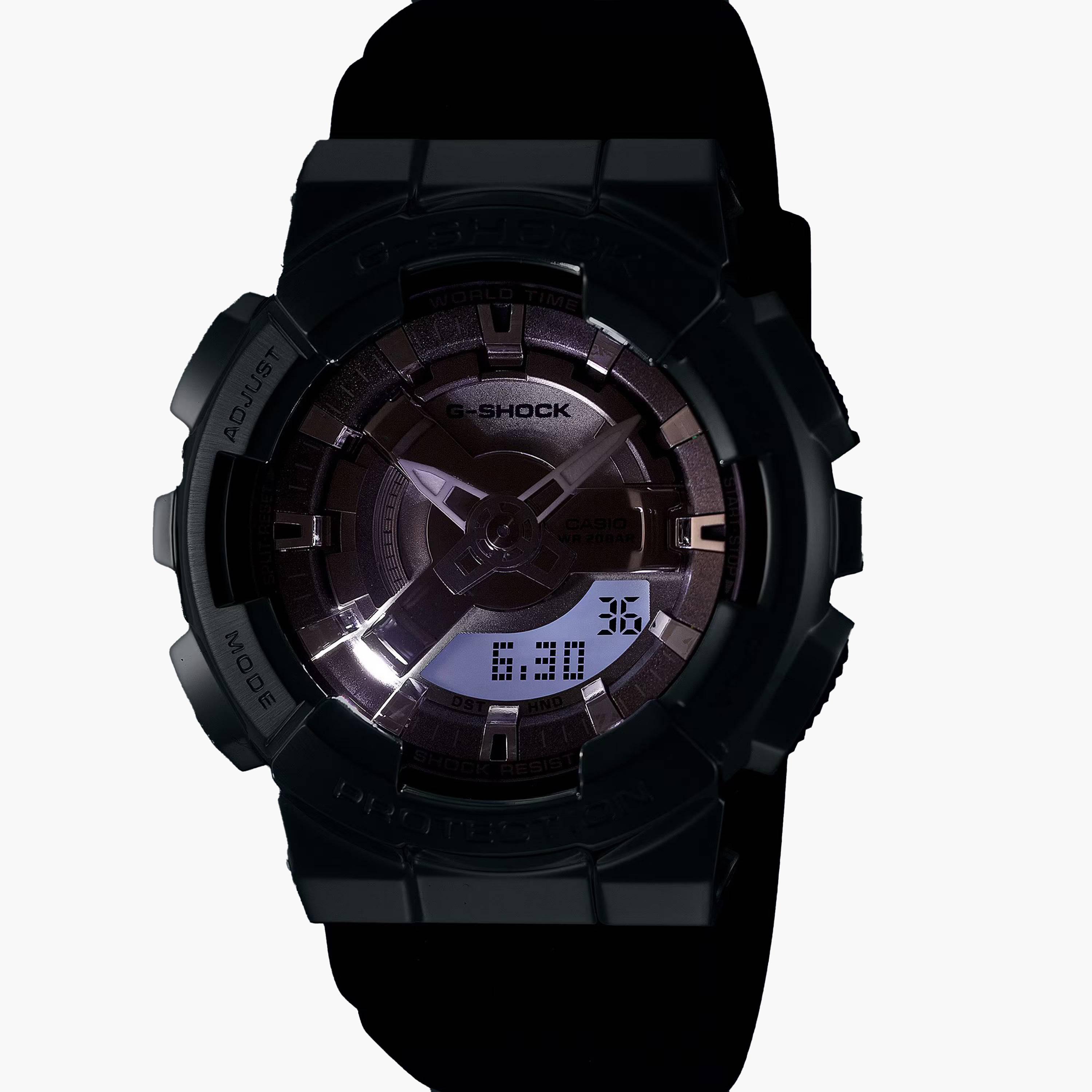 G-Shock ساعة نسائية بحزام من الراتنج التناظري الرقمي | GM-S110-1ADR-men-watchesandjewellery-watches-image-4