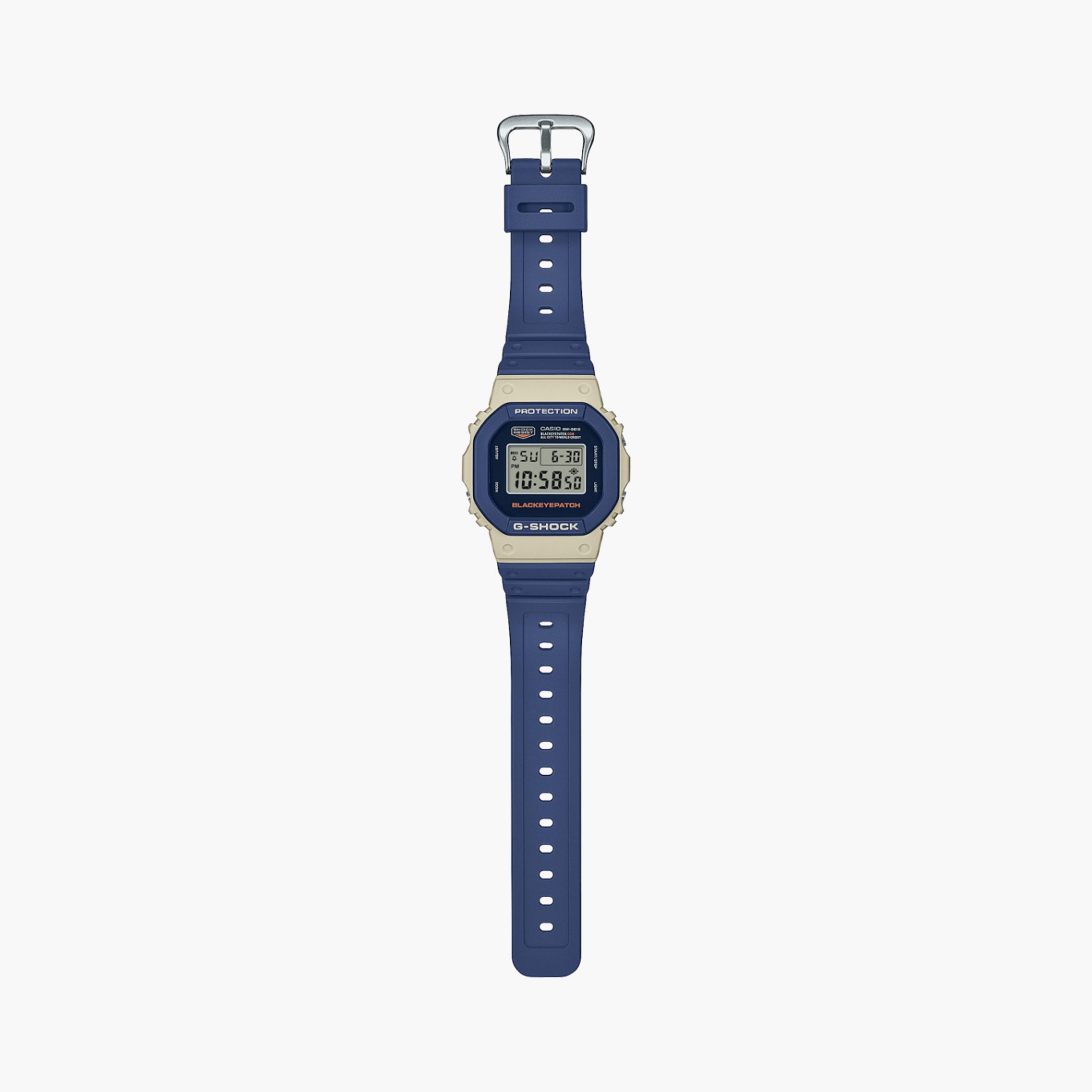 كاسيو جي-شوك ساعة رجالية 44 مم زرقاء رقمية بسوار سيليكون | DW-5610BEP-2DR-men-watchesandjewellery-watches-image-4