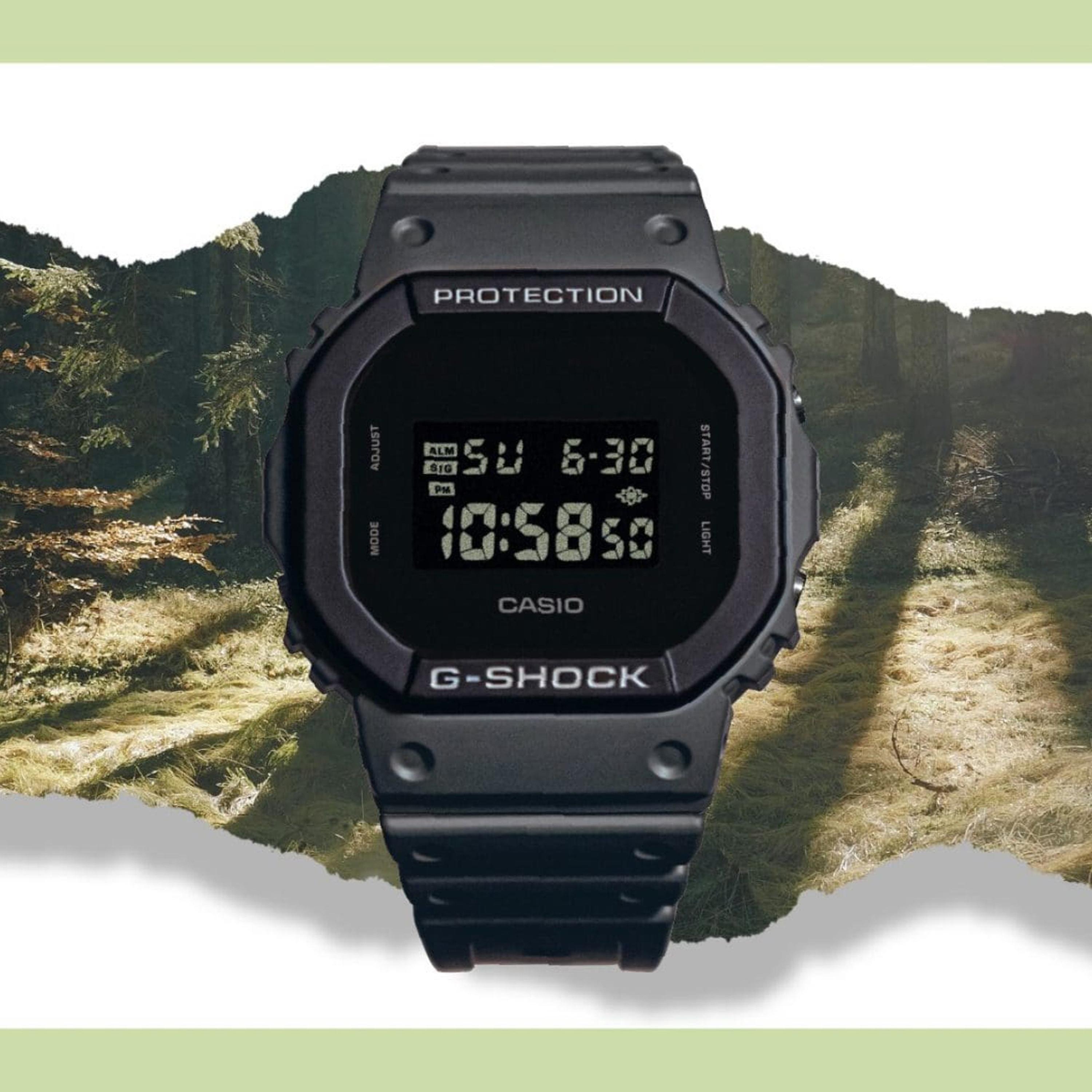 كاسيو جي-شوك ساعة رجالية 44 مم رمادية رقمية بسوار سيليكون | DW-5610UU-8DR-men-watchesandjewellery-watches-image-2