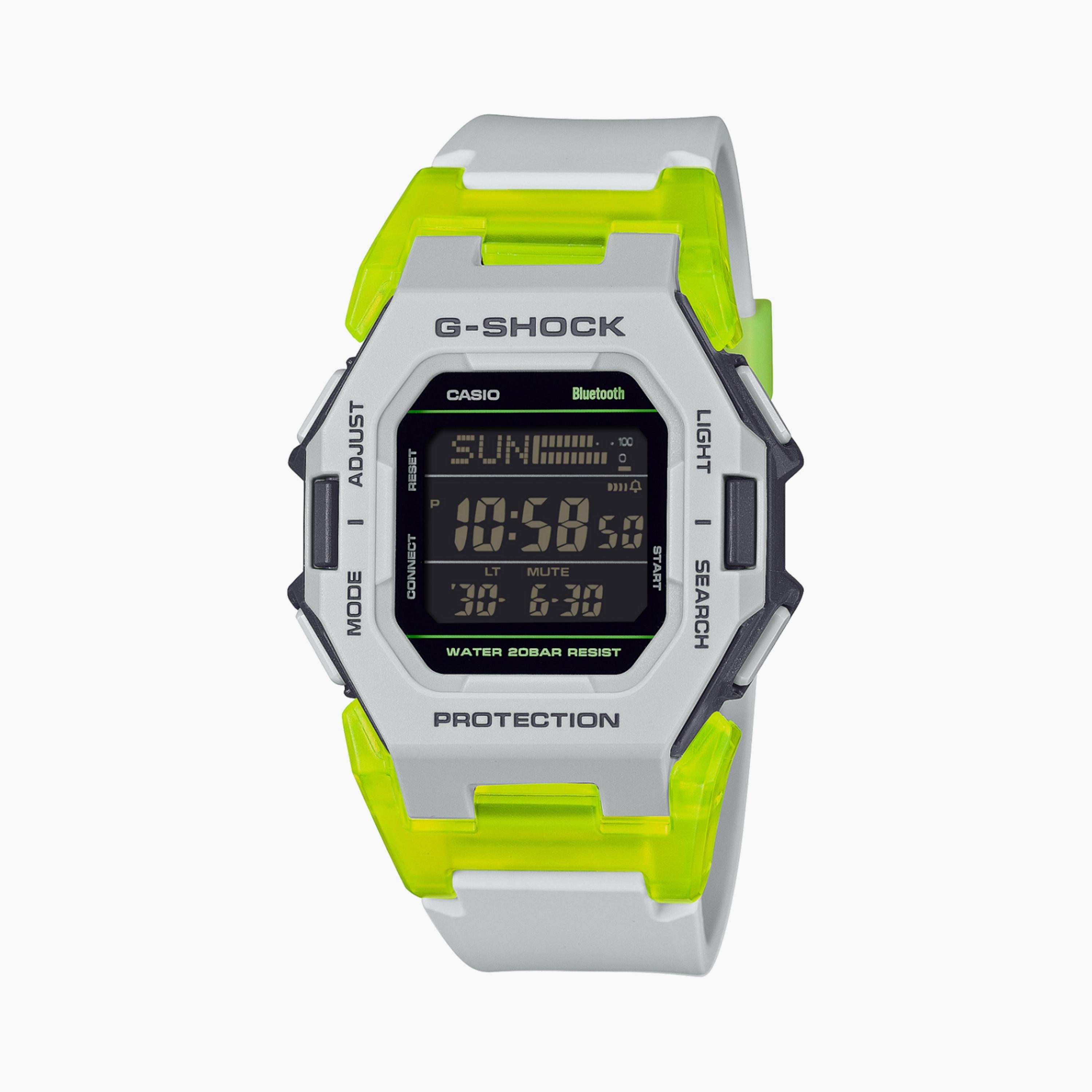 كاسيو جي-شوك ساعة رجالية 42 مم رمادية رقمية بسوار سيليكون | GD-B500MW-8DR-men-watchesandjewellery-watches-image-1