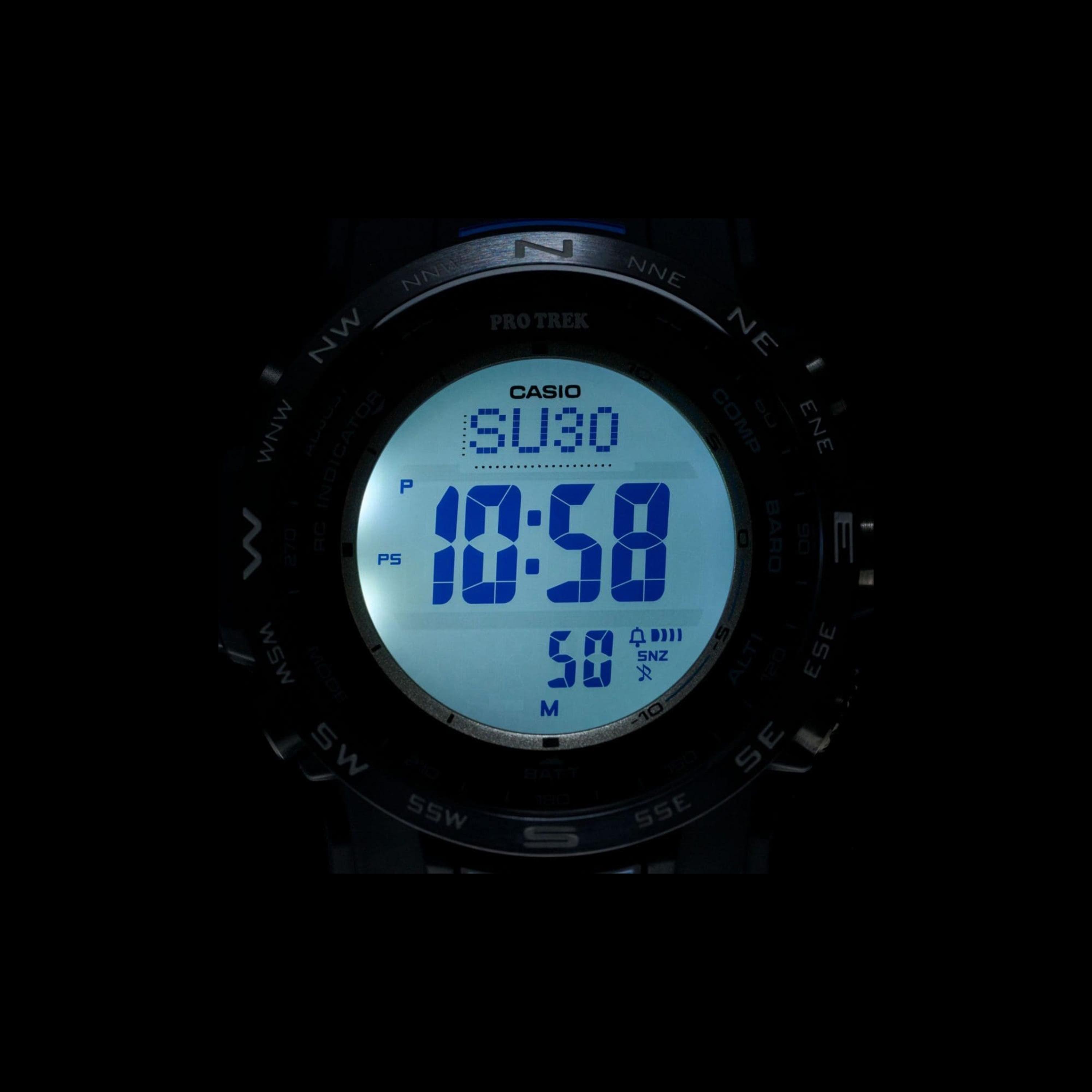 كاسيو ساعة رجالية 45 مم زرقاء رقمية بسوار سيليكون | PRW-35Y-2DR-men-watchesandjewellery-watches-image-7