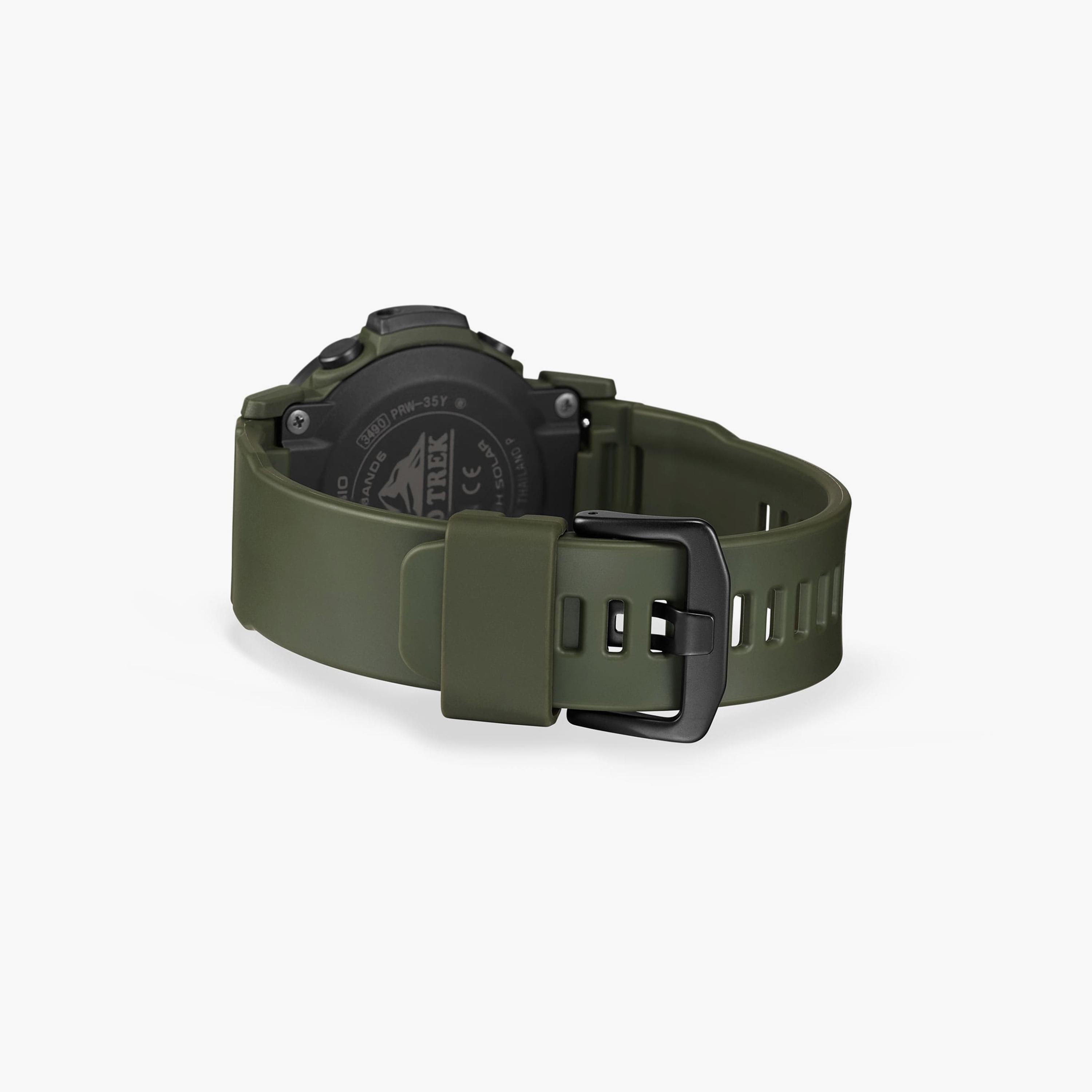 كاسيو ساعة رجالية 45 مم خضراء رقمية بسوار سيليكون | PRW-35Y-3BDR-men-watchesandjewellery-watches-image-3