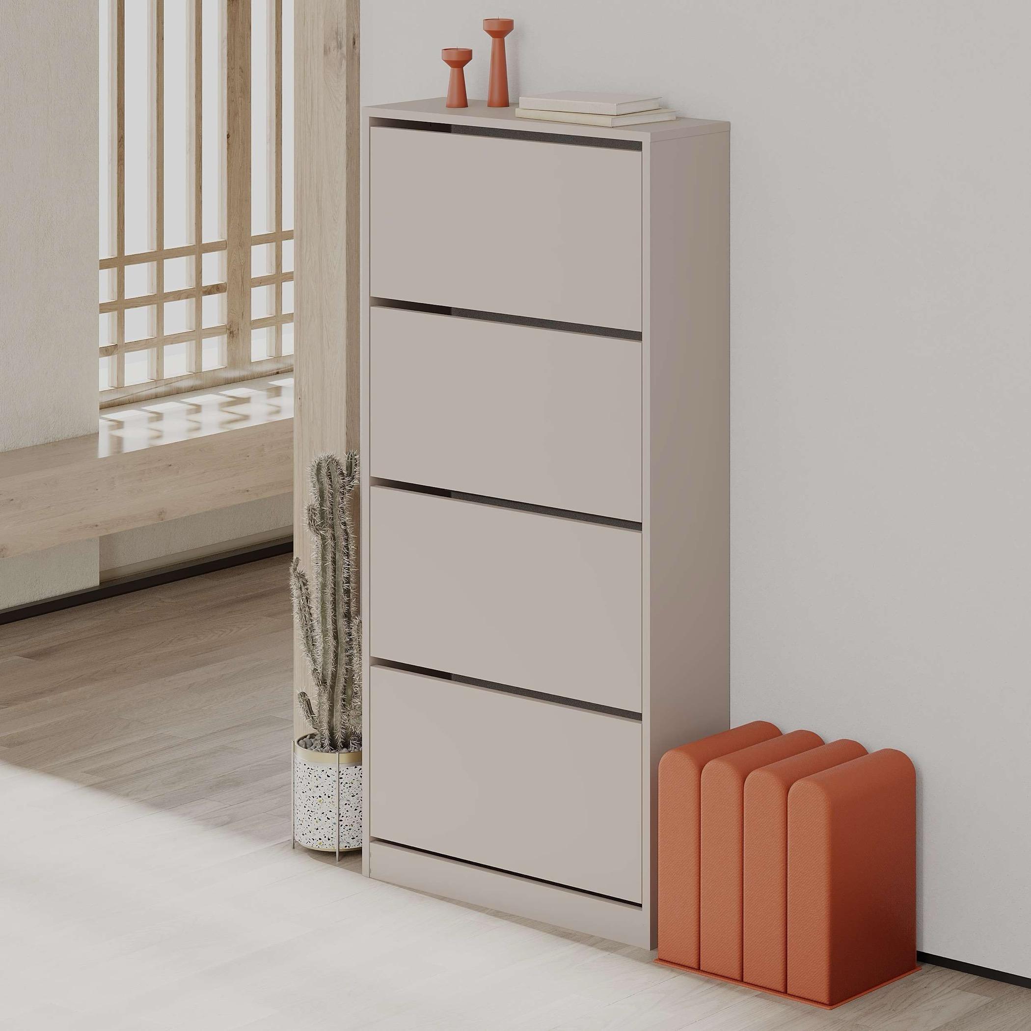 Mourah 16-Pair Shoe Cabinet