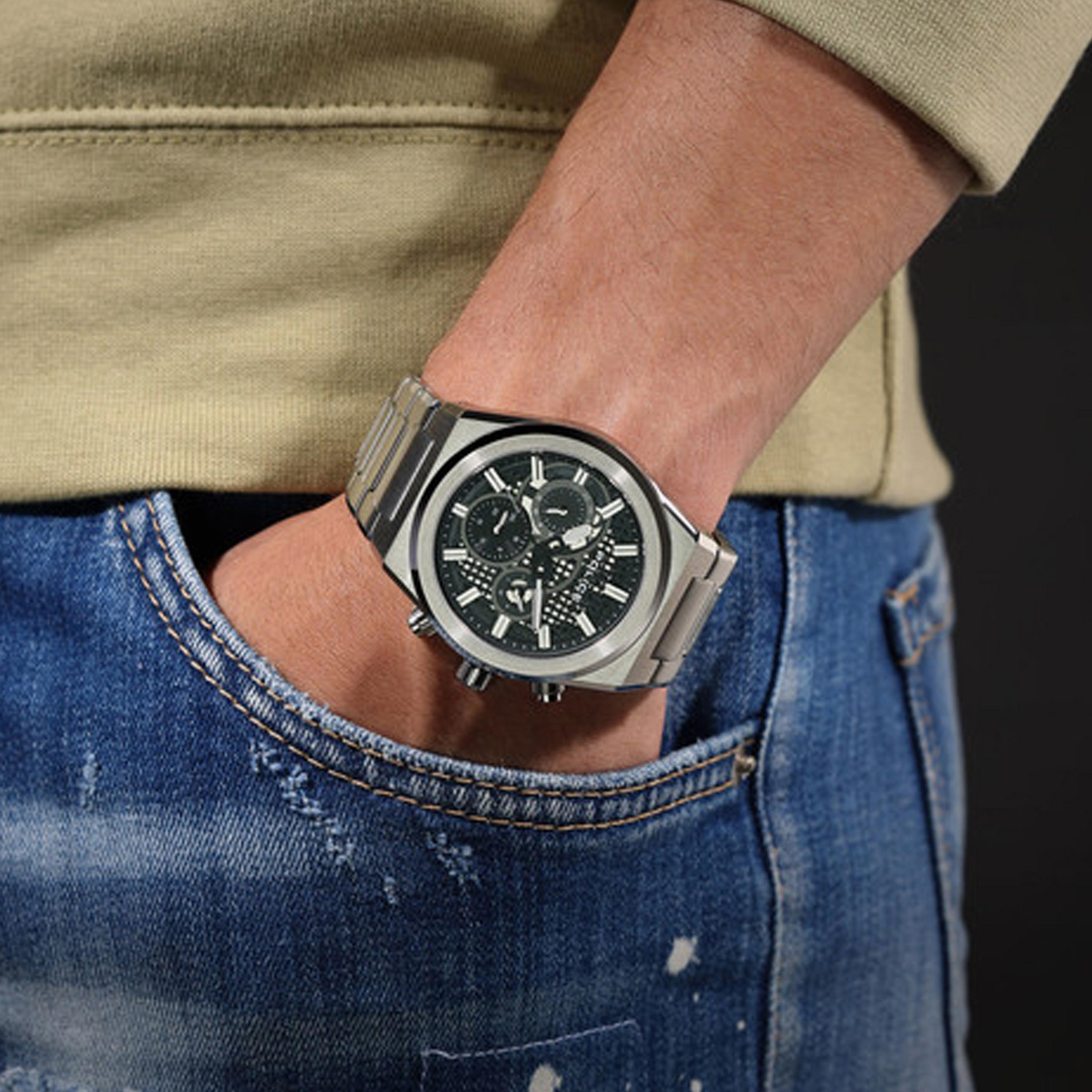 بوليس ساعة رجالية كرونوغراف فضي ستانلس ستيل 45 مم | PEWJK2226706-men-watchesandjewellery-watches-image-5