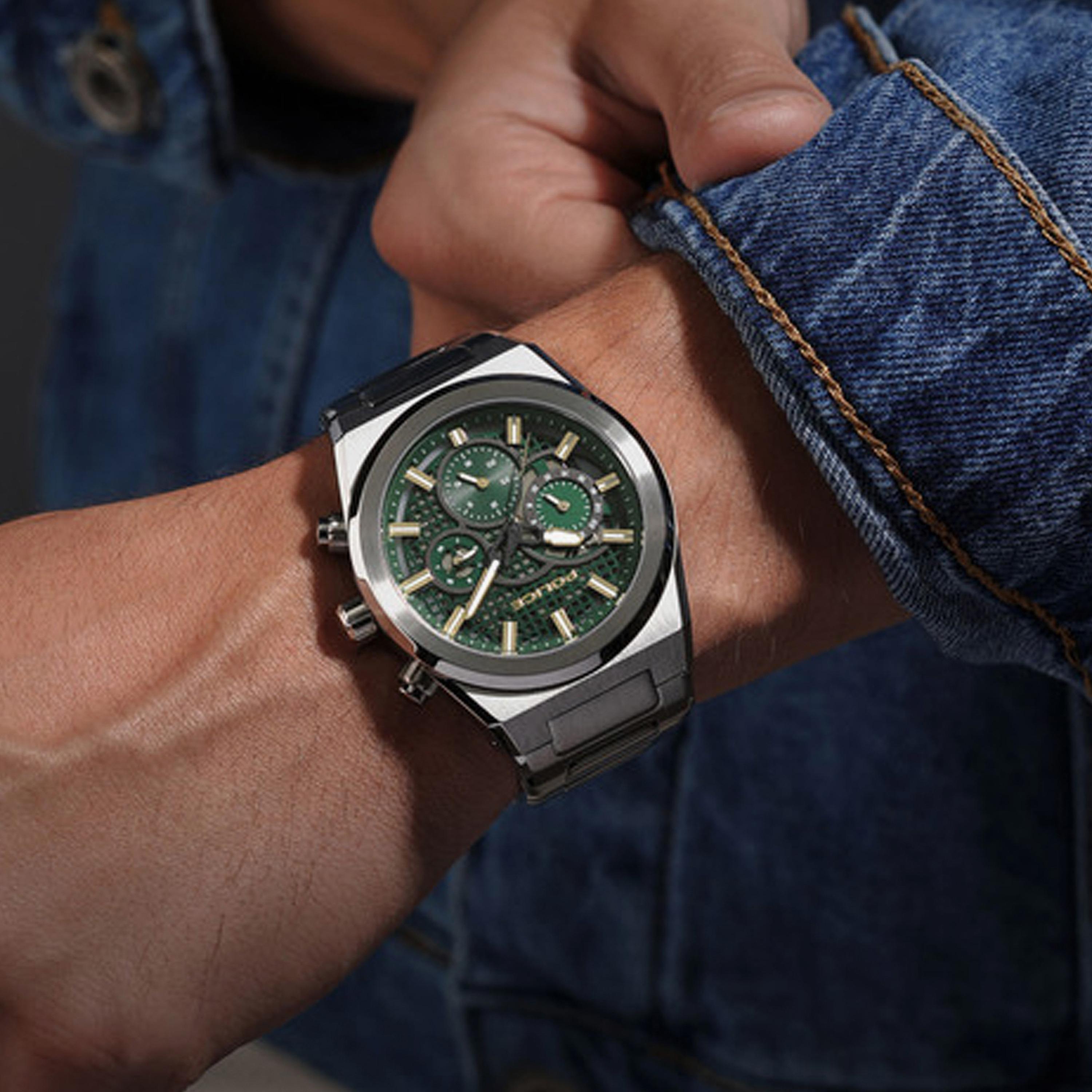 بوليس ساعة رجالية كرونوغراف فضي ستانلس ستيل 45 مم | PEWJK2226708-men-watchesandjewellery-watches-image-5