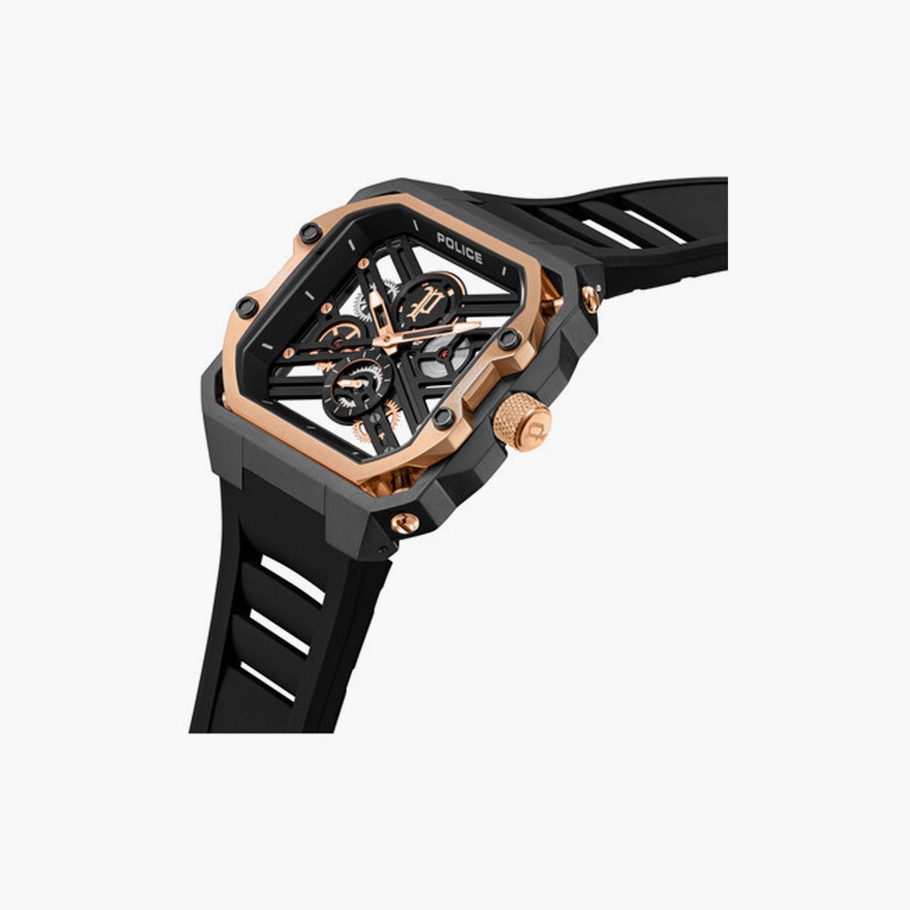 بوليس ساعة رجالية كرونوغراف أسود سيليكون 45 مم | PEWGM0072002-men-watchesandjewellery-watches-image-2