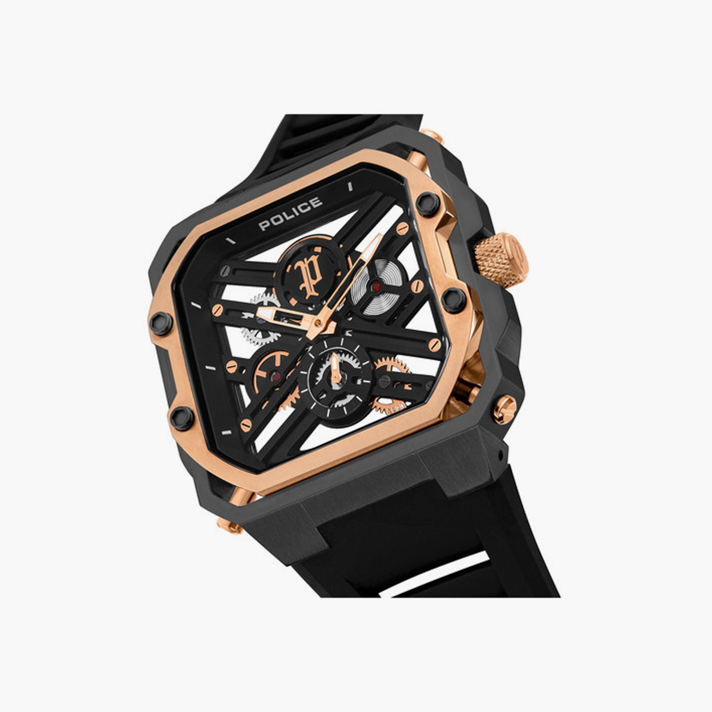 بوليس ساعة رجالية كرونوغراف أسود سيليكون 45 مم | PEWGM0072002-men-watchesandjewellery-watches-image-4